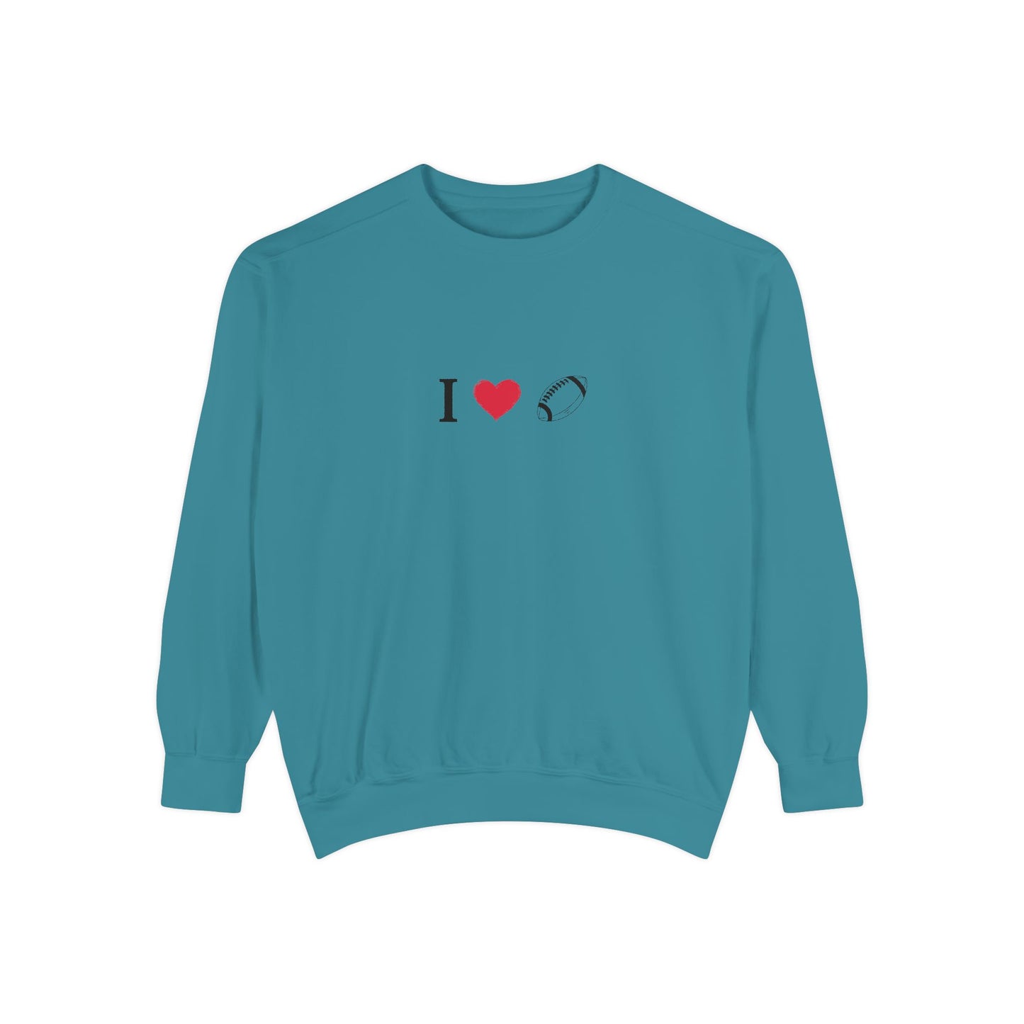 Unisex Sweatshirt, I love Football, Cozy, Perfect for Everyday Wear, Gift Idea for Friends, Couples, and Special Occasions