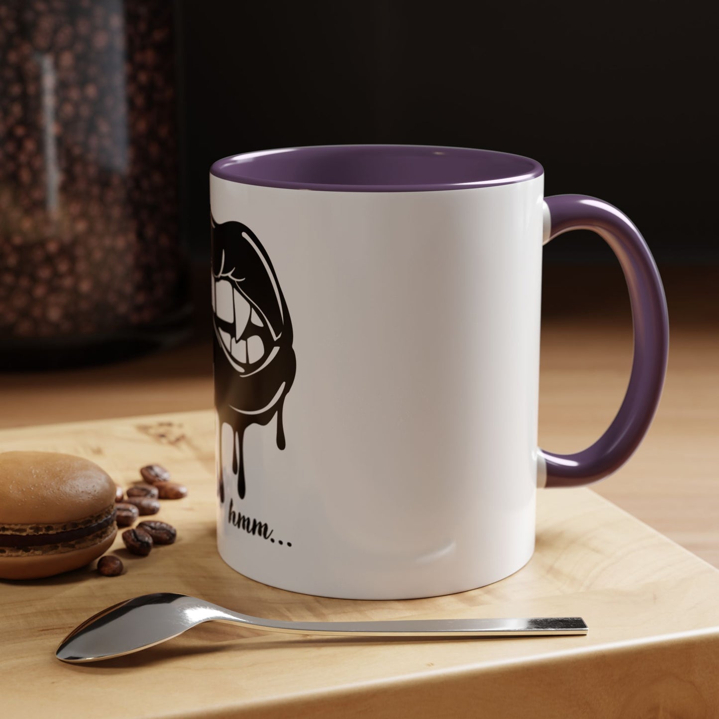 Vampire Lip Accent Coffee Mug - 11oz & 15oz - Unique Halloween Gift