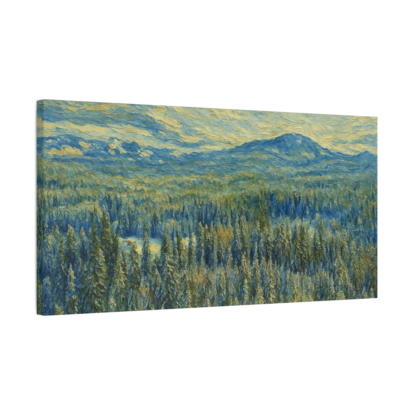 Scenic Landscape Canvas Print, Rustic Home Decor, Wall Art for Nature Lovers, Gift for Art Enthusiasts, Serene Forest Artwork