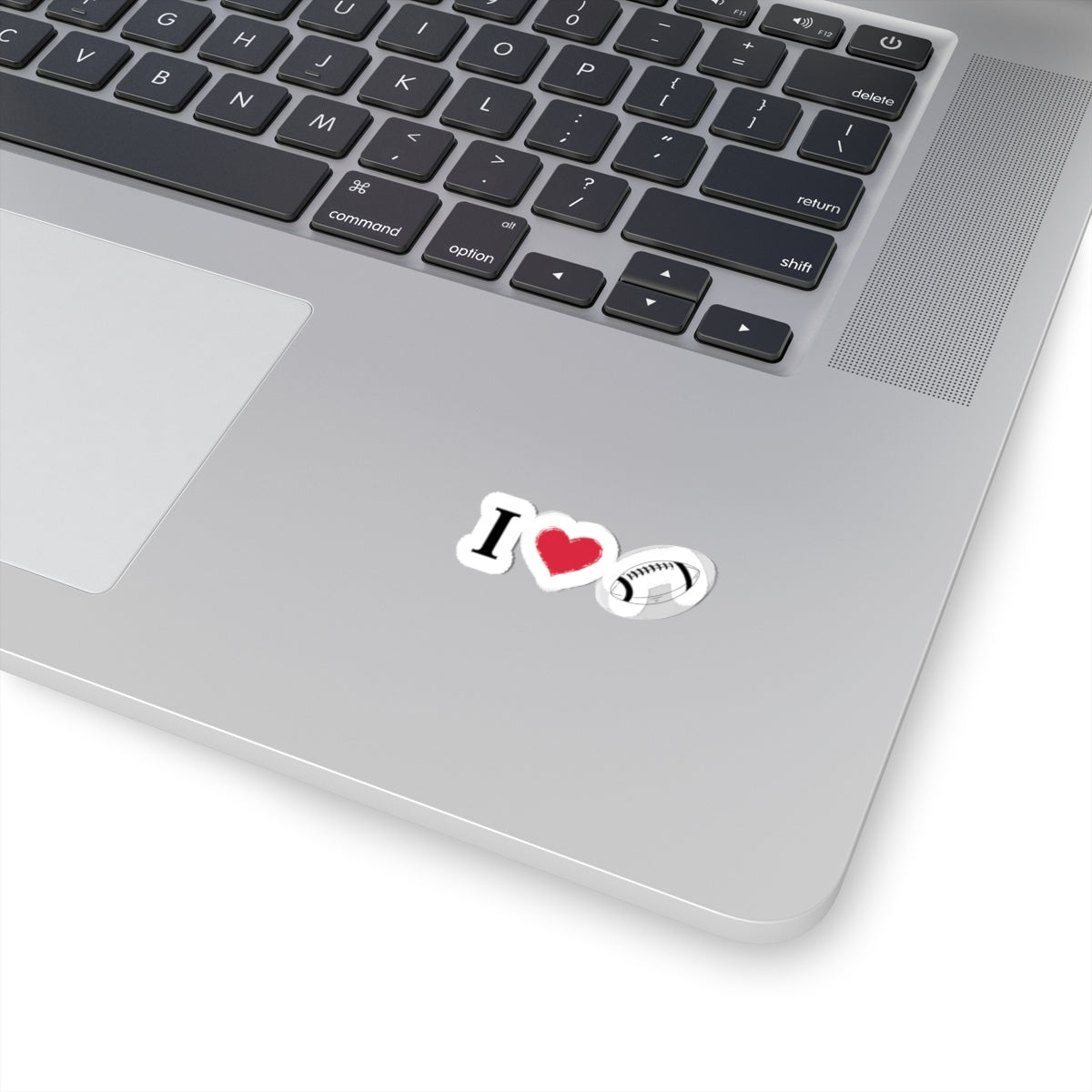 I Love Football -Cut Stickers | Sports Love Decals, Laptop Stickers, Gift for Football Fans, Sticker for Sports Enthusiasts, Home Decor