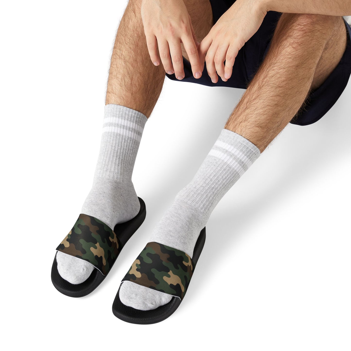 Camouflage Men's Slip-On Sandals | Casual Comfort Footwear for Summer, Beach Days, Outdoor Activities, Gifts for Him, Fashionable Slides
