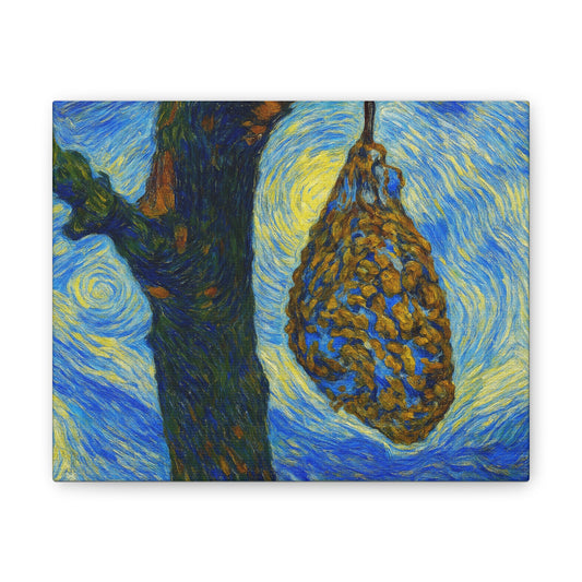 Abstract Nature Canvas Art Print, Home Decor, Wall Art, Gift for Art Lovers, Vintage Tree Painting