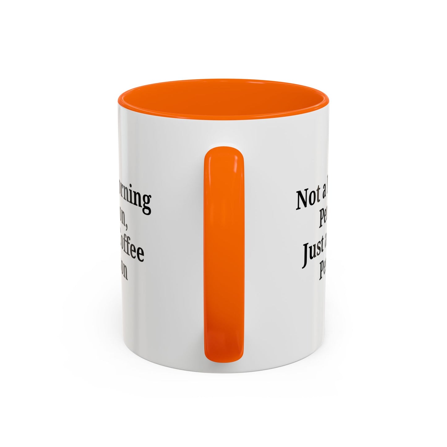 Coffee Lover's Accent Mug, Perfect for Gifting, Home Office Decor, Not a Morning Person, Coffee Enthusiast, Funny Coffee Mug