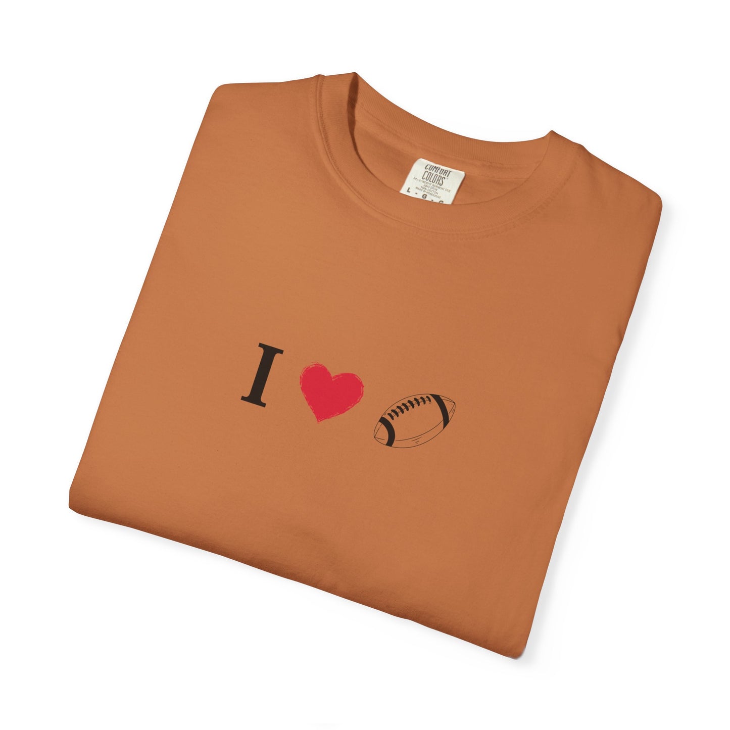 I Love Football T-Shirt - Unisex Cotton Tee, Fun Gift for Friends, Casual Style, Birthday Present, Summer Apparel