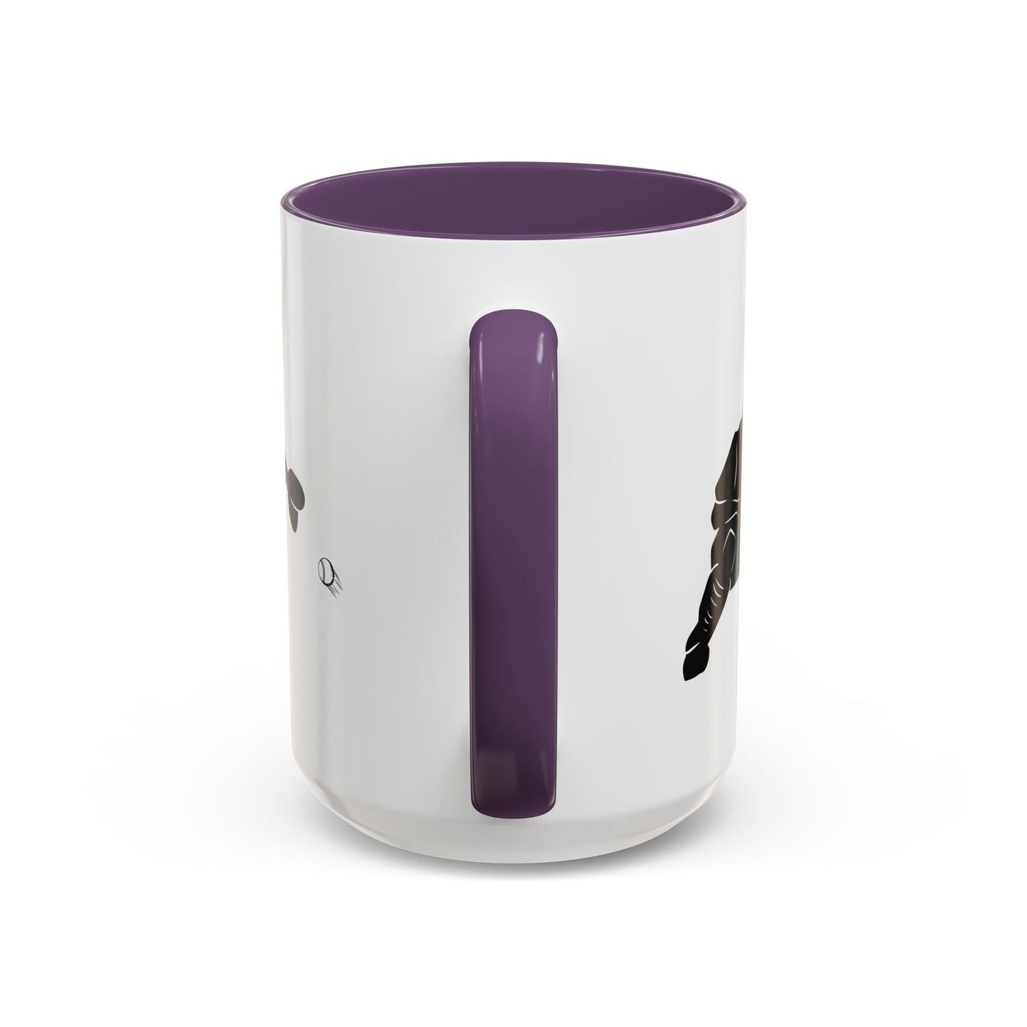 Baseball Catcher Coffee Mug, Sports Gift for Coaches, Black Accent Mug for Fans, Perfect for Birthdays & Celebrations, Unique Cup