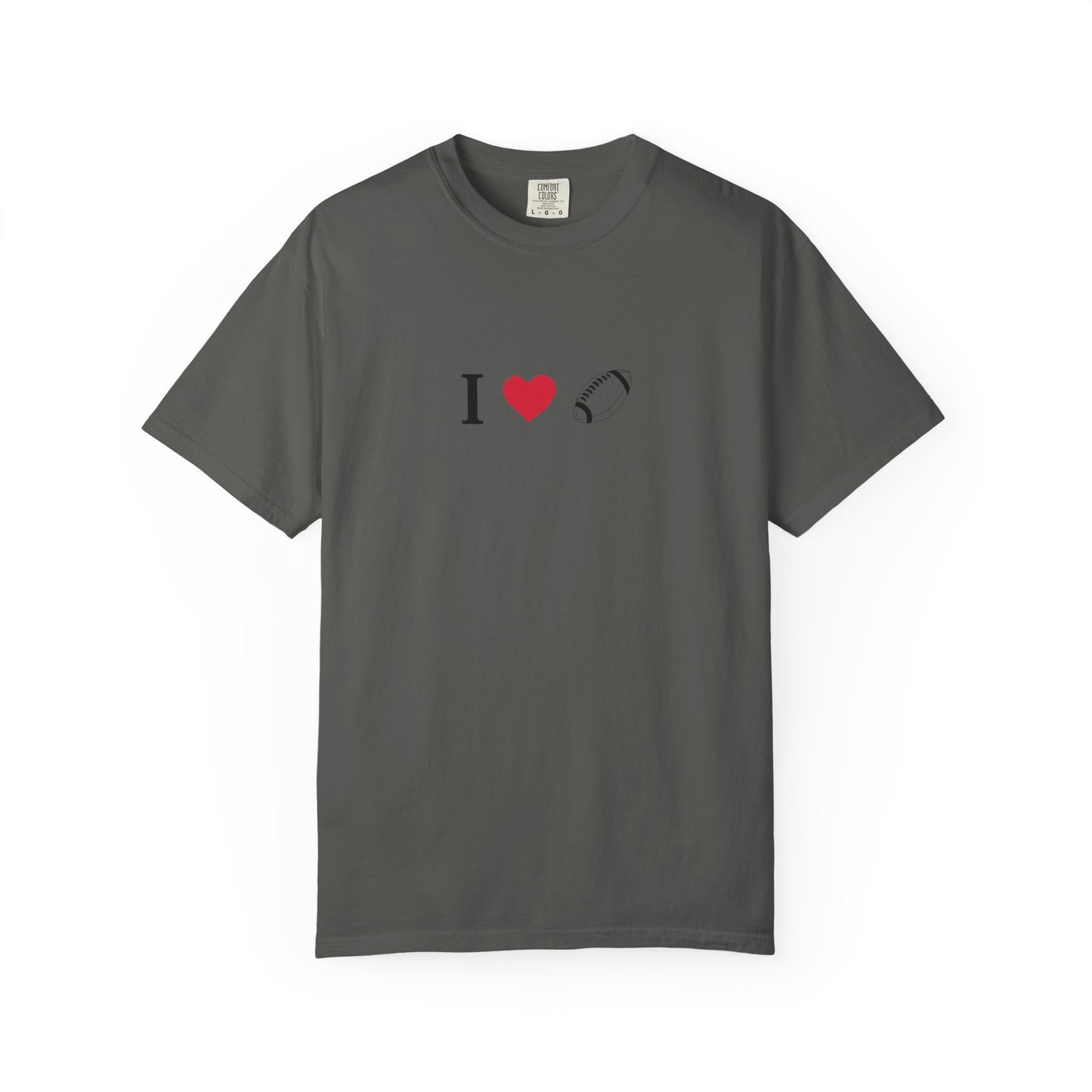I Love Football T-Shirt - Unisex Cotton Tee, Fun Gift for Friends, Casual Style, Birthday Present, Summer Apparel