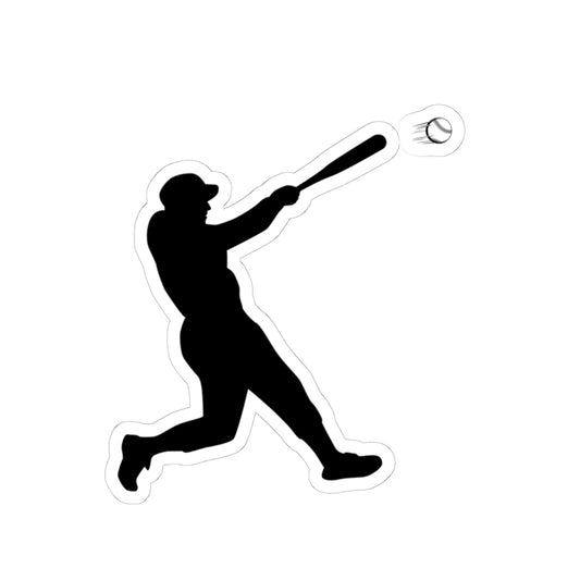 Baseball Player Kiss-Cut Stickers | Sports Decor, Laptop Stickers, Gift for Baseball Fans, Sports Enthusiast Accessories