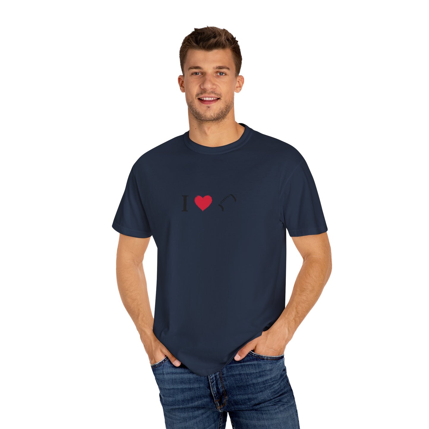 I Love Football T-Shirt - Unisex Cotton Tee, Fun Gift for Friends, Casual Style, Birthday Present, Summer Apparel