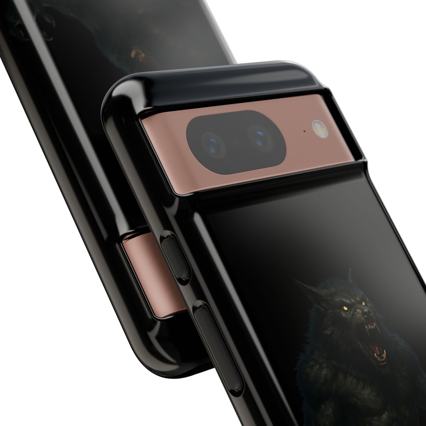 Werewolf Phone Case, Tough Cases, Black Panther Design, Gift for Animal Lovers, Phone Accessories, Fierce Phone Protection