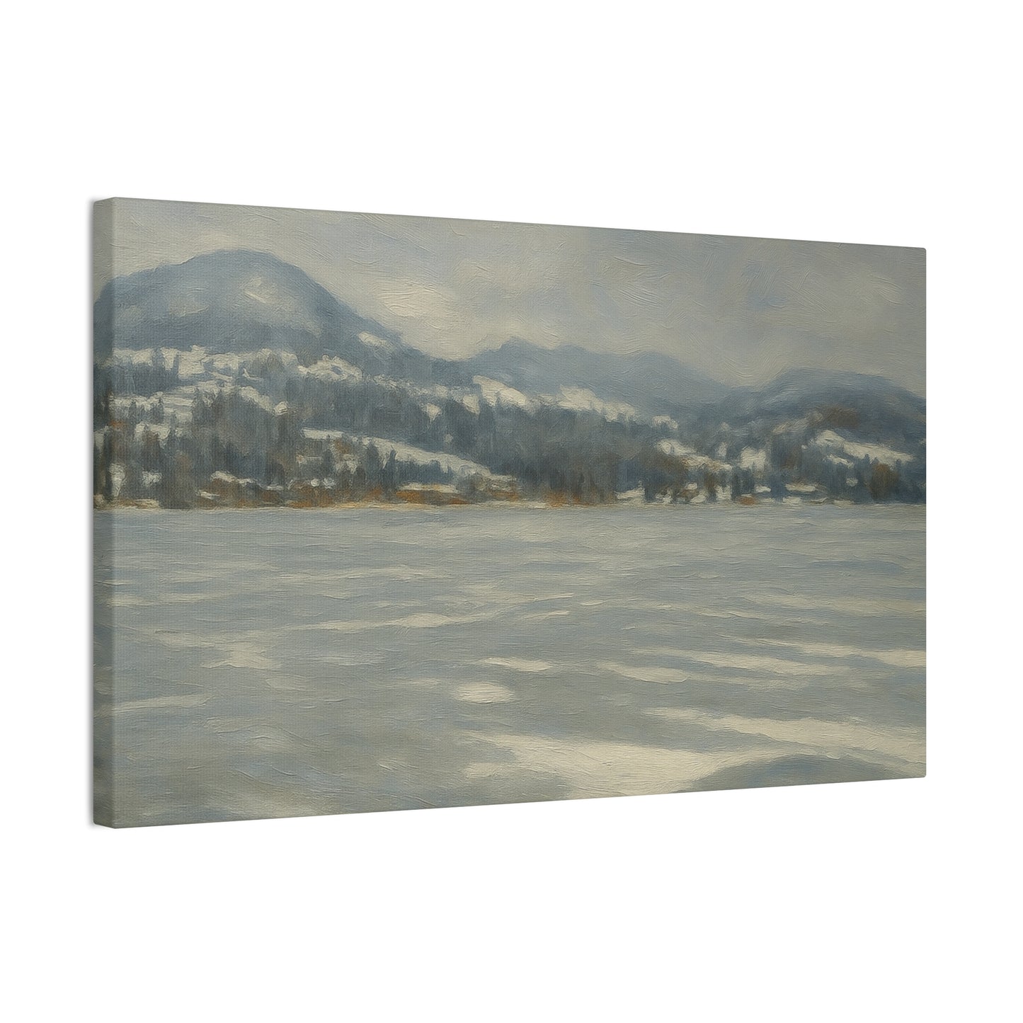 Serene Winter Landscape Canvas