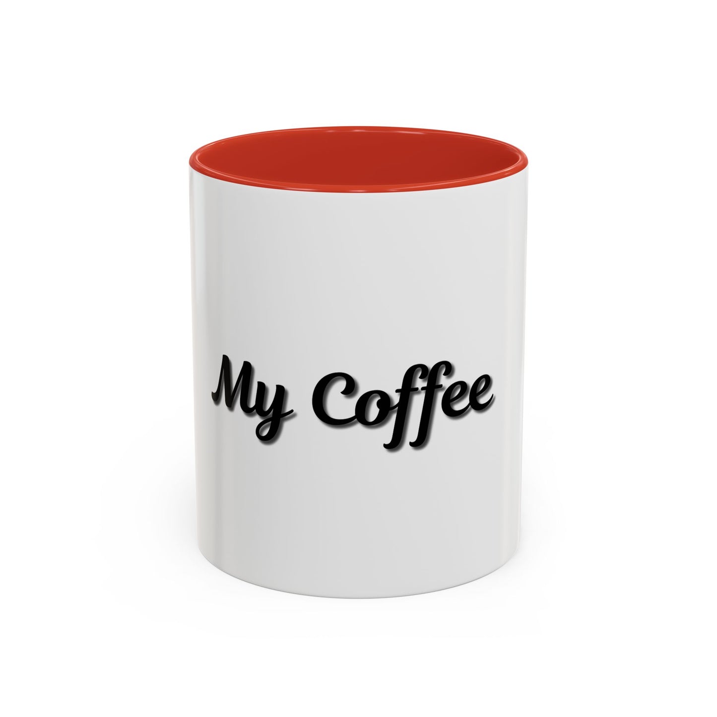 Personalized My Coffee Accent Mug - 11oz & 15oz Coffee Cups for Coffee Lovers