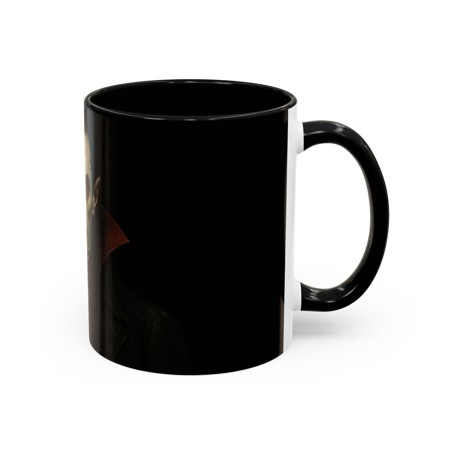Gothic Dracula Vampire Accent Coffee Mug | Spooky Halloween Gift, Unique Home Decor, Collector's Mug, Coffee Lover's Gift