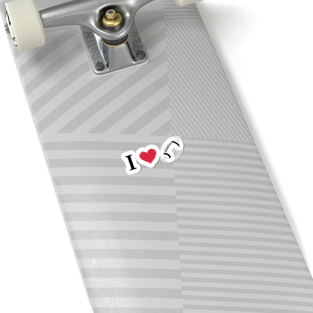 I Love Football -Cut Stickers | Sports Love Decals, Laptop Stickers, Gift for Football Fans, Sticker for Sports Enthusiasts, Home Decor