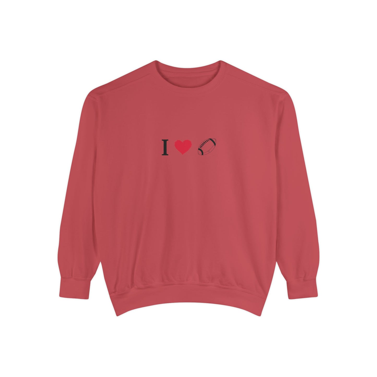 Unisex Sweatshirt, I love Football, Cozy, Perfect for Everyday Wear, Gift Idea for Friends, Couples, and Special Occasions