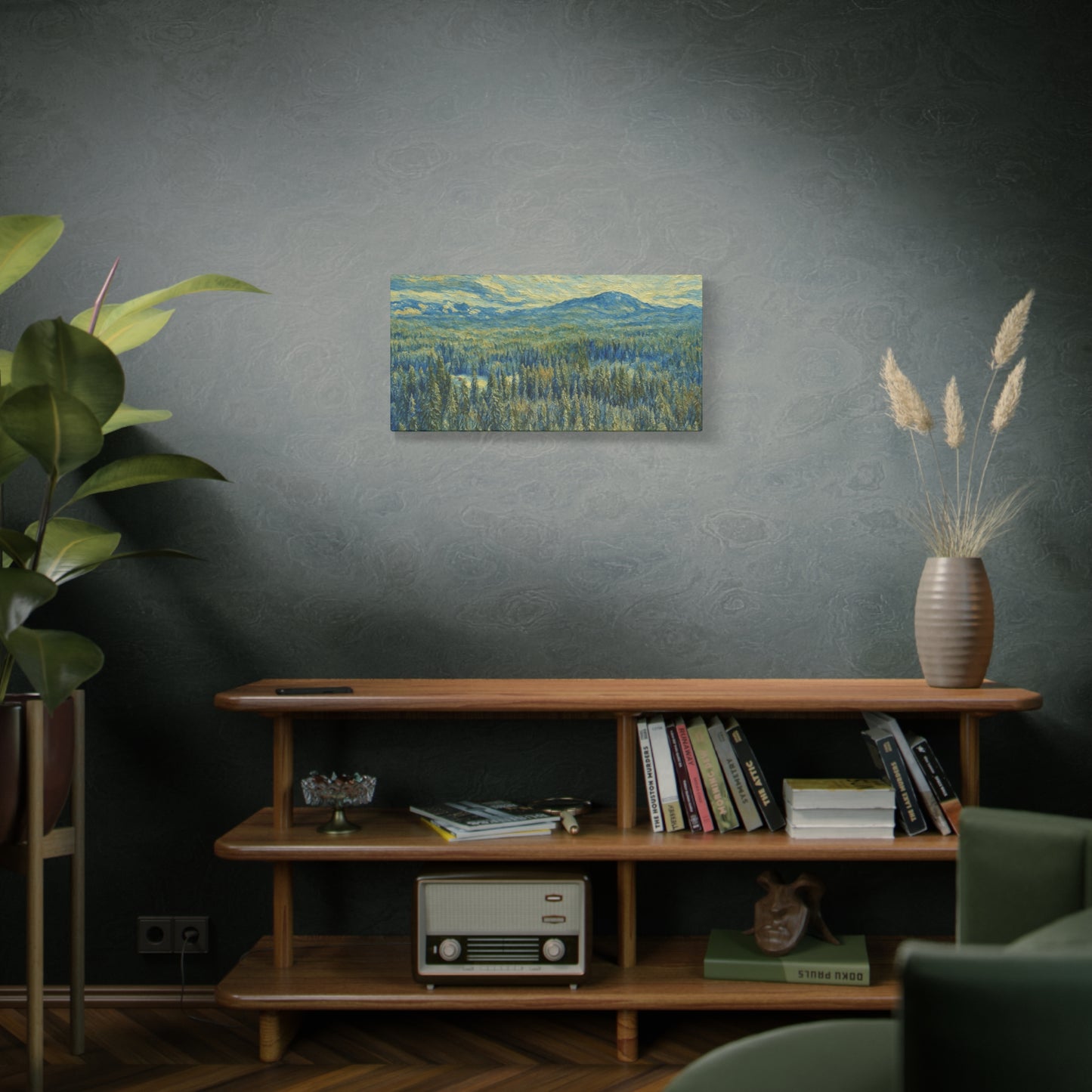 Scenic Landscape Canvas Print, Rustic Home Decor, Wall Art for Nature Lovers, Gift for Art Enthusiasts, Serene Forest Artwork
