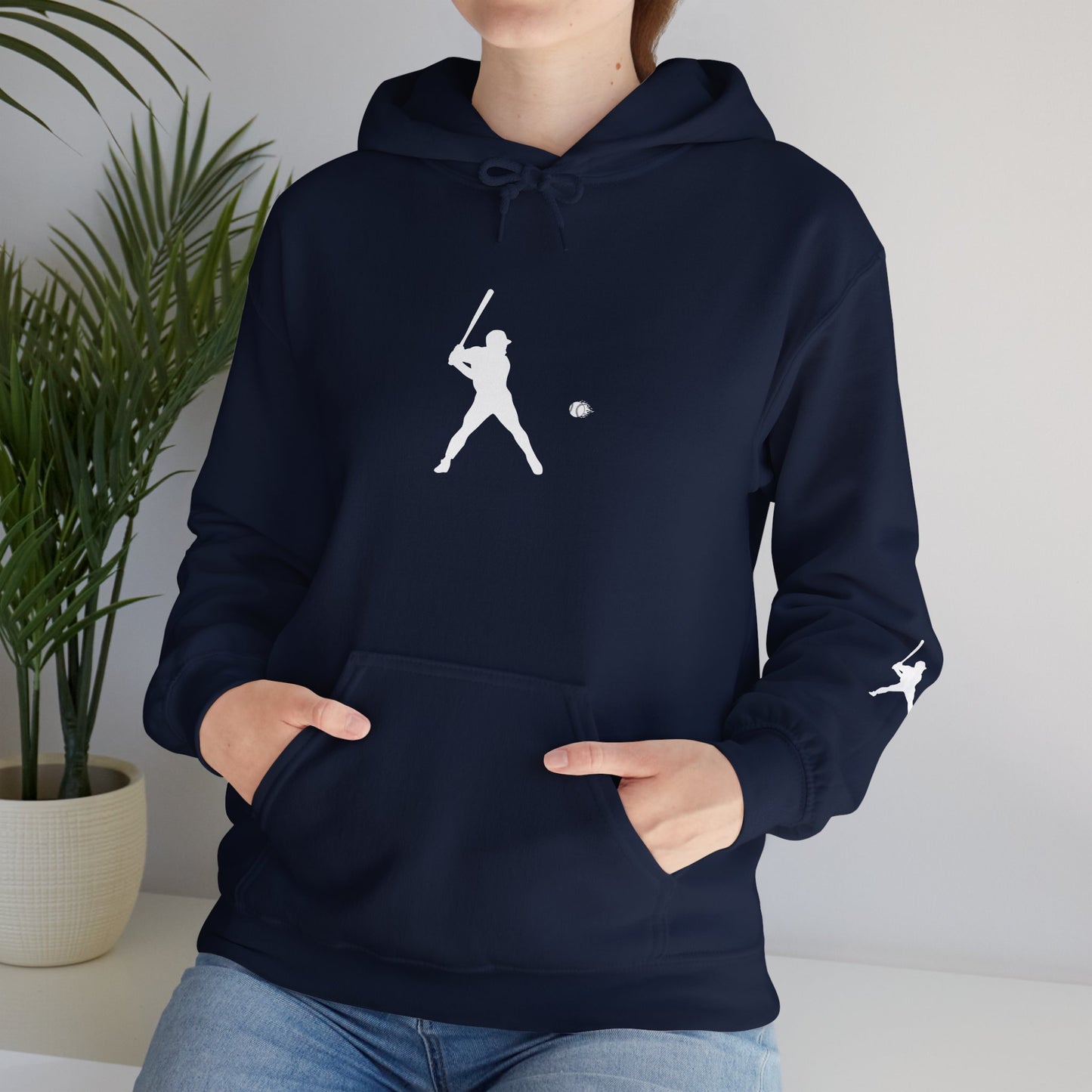 Sporty Unisex Baseball Hooded Sweatshirt, Casual Hoodie for Athletes, Perfect for Gifts, Comfy Streetwear, Ideal for Sports Events, Personal Use