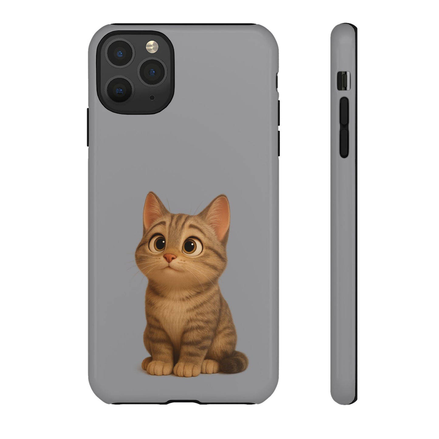 Cute Cat Phone Case, Kawaii Pet Accessory, Gift for Cat Lovers, Animal Phone Cover for Kids, Unique Kitty Design, Birthdays, Holidays
