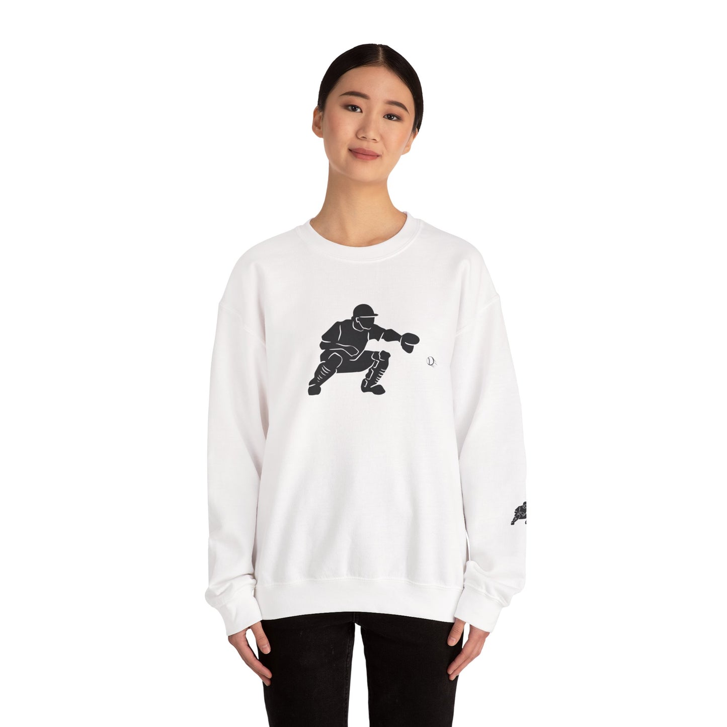 Baseball Catcher Crewneck Sweatshirt | Unisex Sports Apparel | Perfect for Game Days, Gifts, and Casual Wear | Baseball Lover's Gift