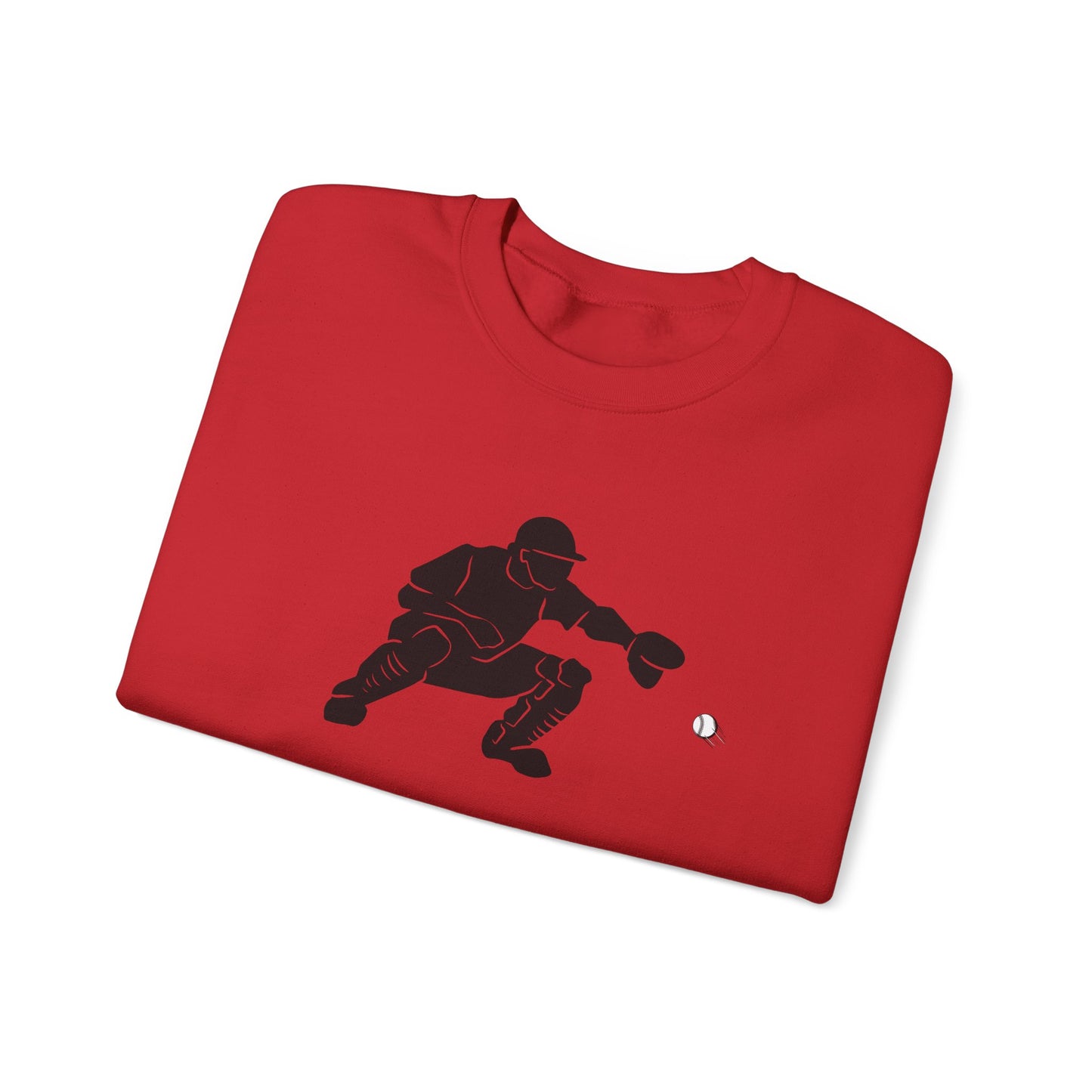 Baseball Catcher Crewneck Sweatshirt | Unisex Sports Apparel | Perfect for Game Days, Gifts, and Casual Wear | Baseball Lover's Gift
