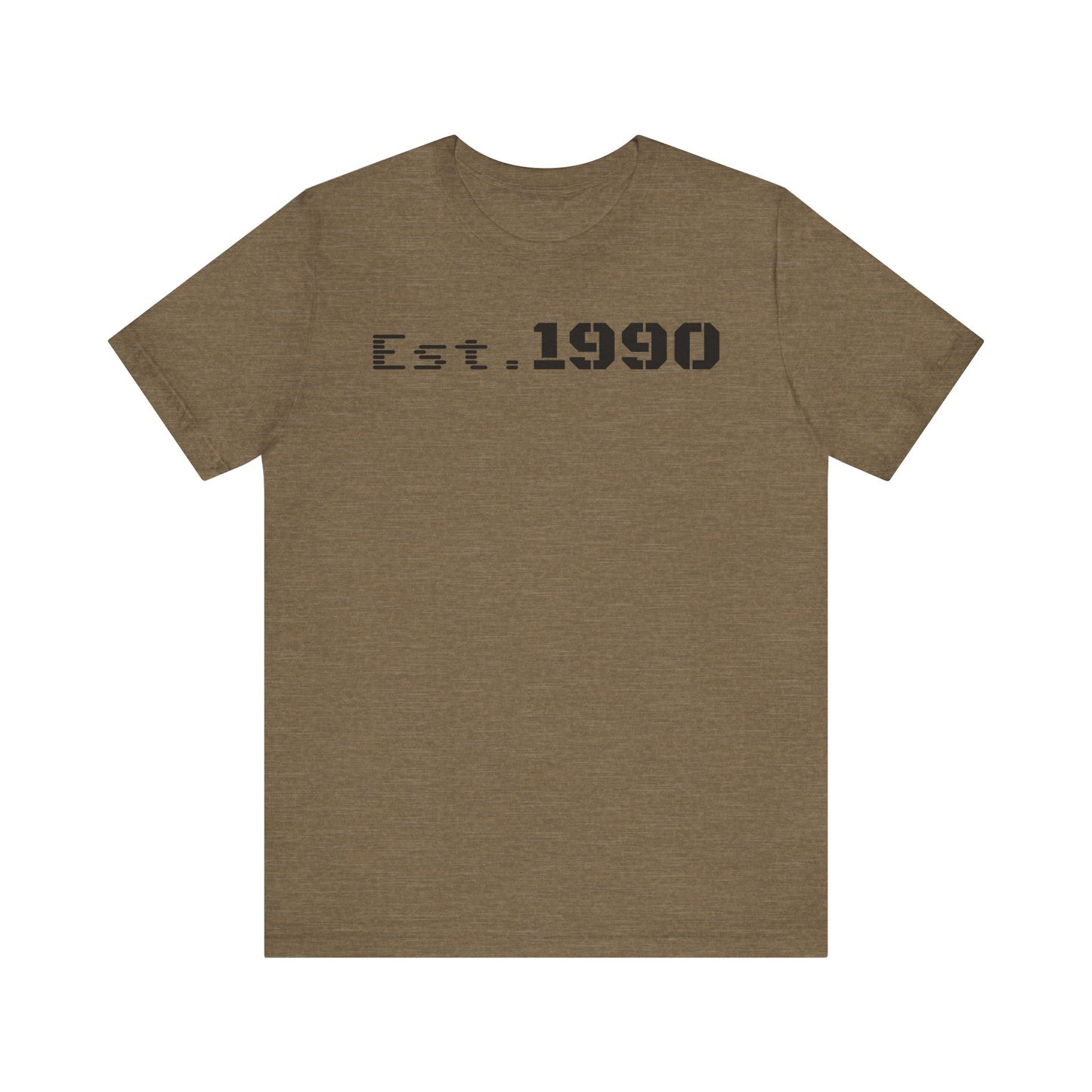 Unisex Est. 1990 Nostalgic Jersey Tee - Perfect Gift, Vintage Style, Retro Fashion, Birthday Celebration, Casual Wear