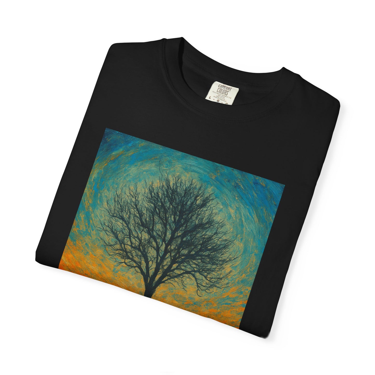 Nature-Themed Unisex Garment-Dyed T-Shirt - Tree Design, Bohemian Tee, Nature Lover Gift, Eco-Friendly Fashion, Casual Wear