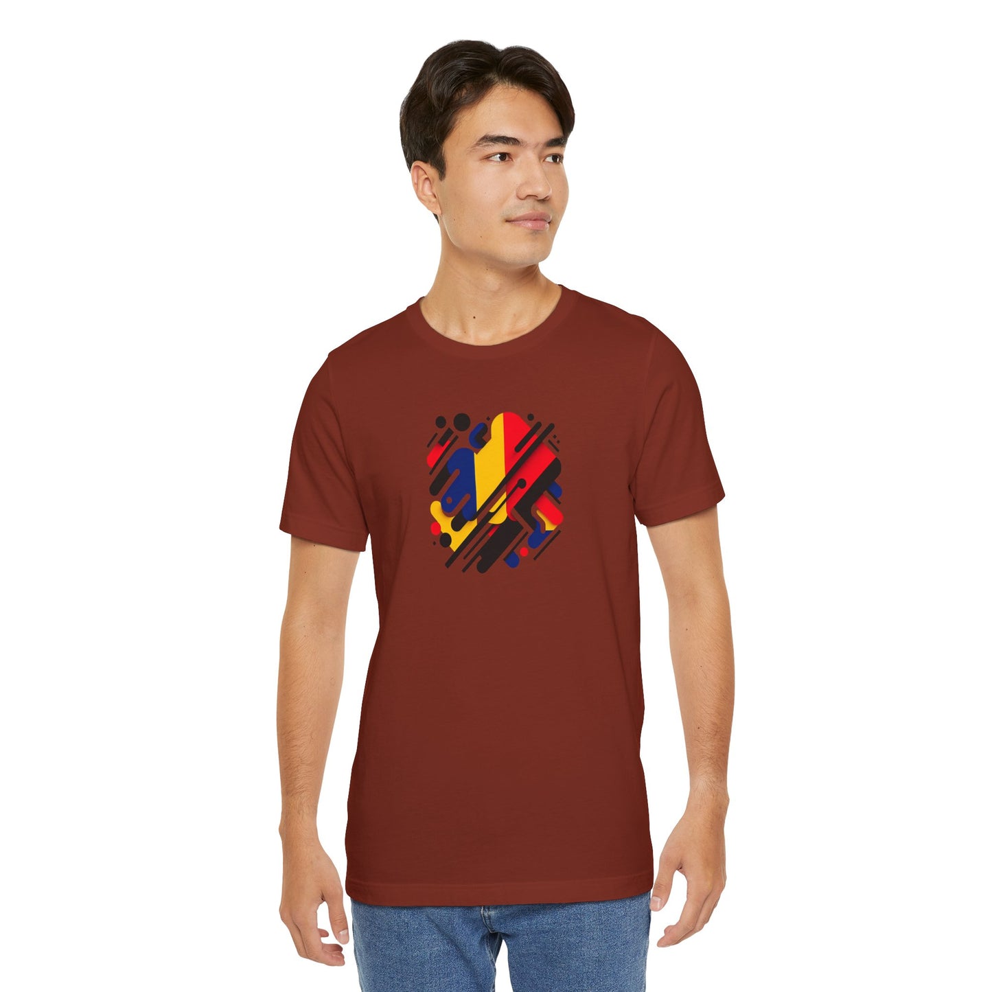 Artistic Heart Unisex Jersey Tee - Vibrant Graphic Tee, Casual Wear, Gift for Art Lovers, Birthday Surprise, Everyday Comfort