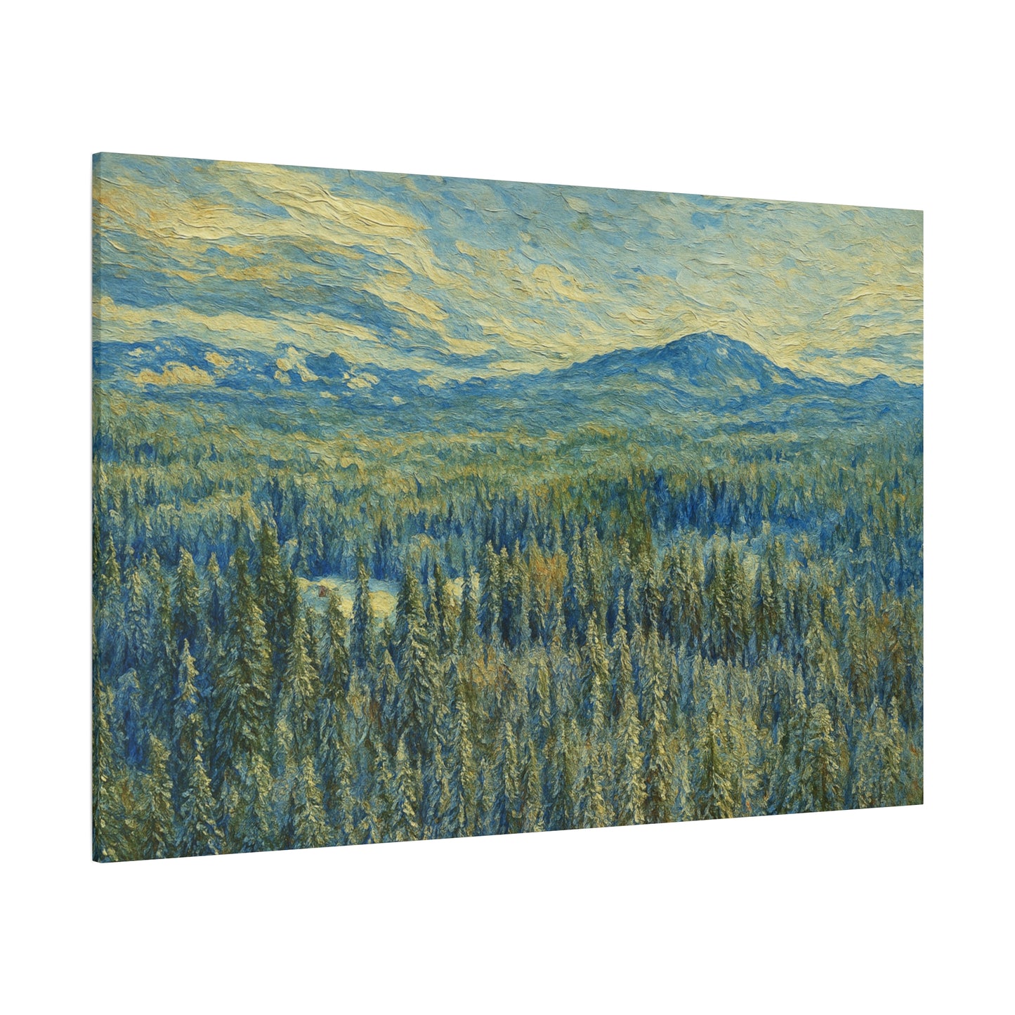 Scenic Landscape Canvas Print, Rustic Home Decor, Wall Art for Nature Lovers, Gift for Art Enthusiasts, Serene Forest Artwork