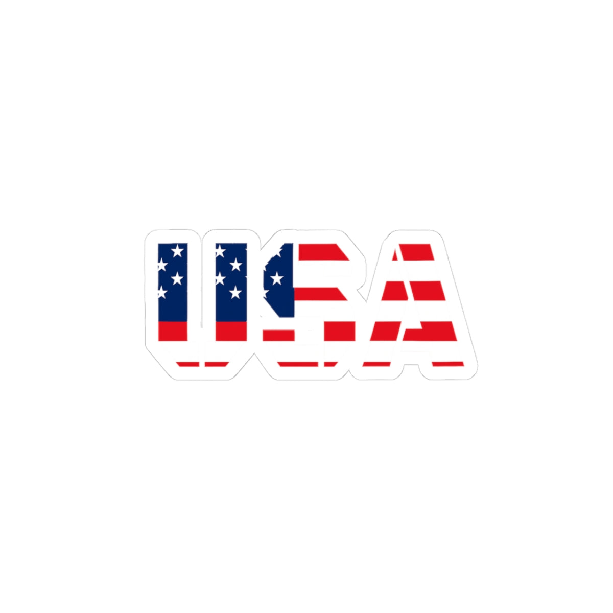 USA Flag Kiss-Cut Stickers | patriotic decor, laptop stickers, USA pride, July 4th decorations, personalized gifts