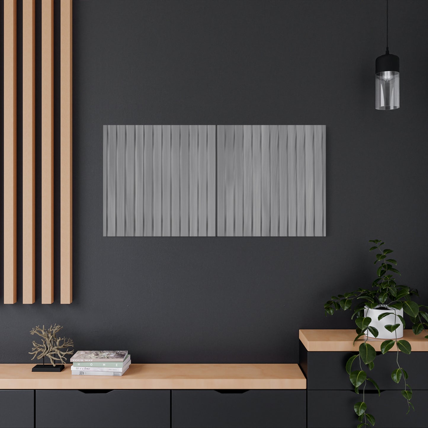 Modern Striped Canvas Art - 1.25" Stretched Wall Decor