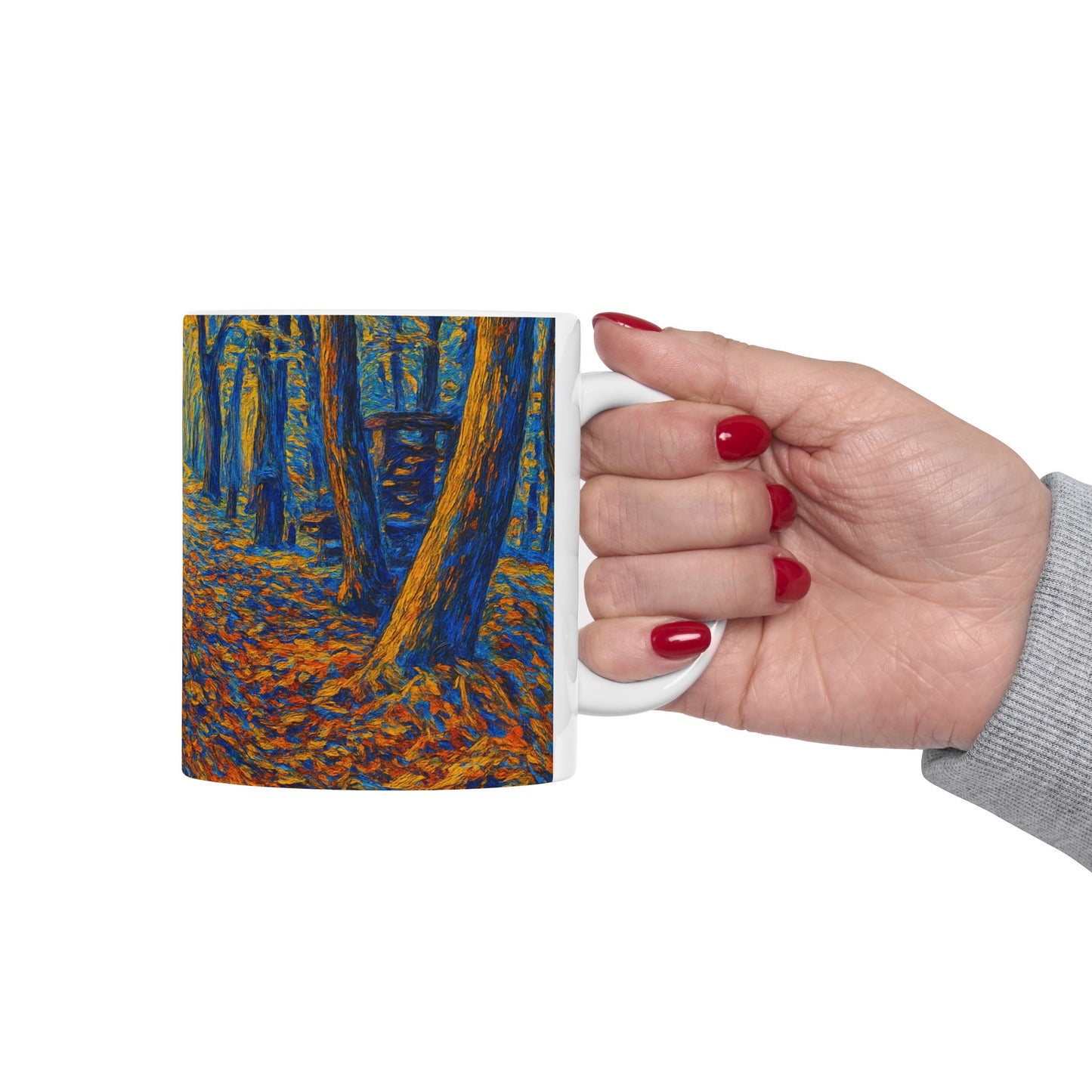 Colorful Abstract Pathway Ceramic Mug