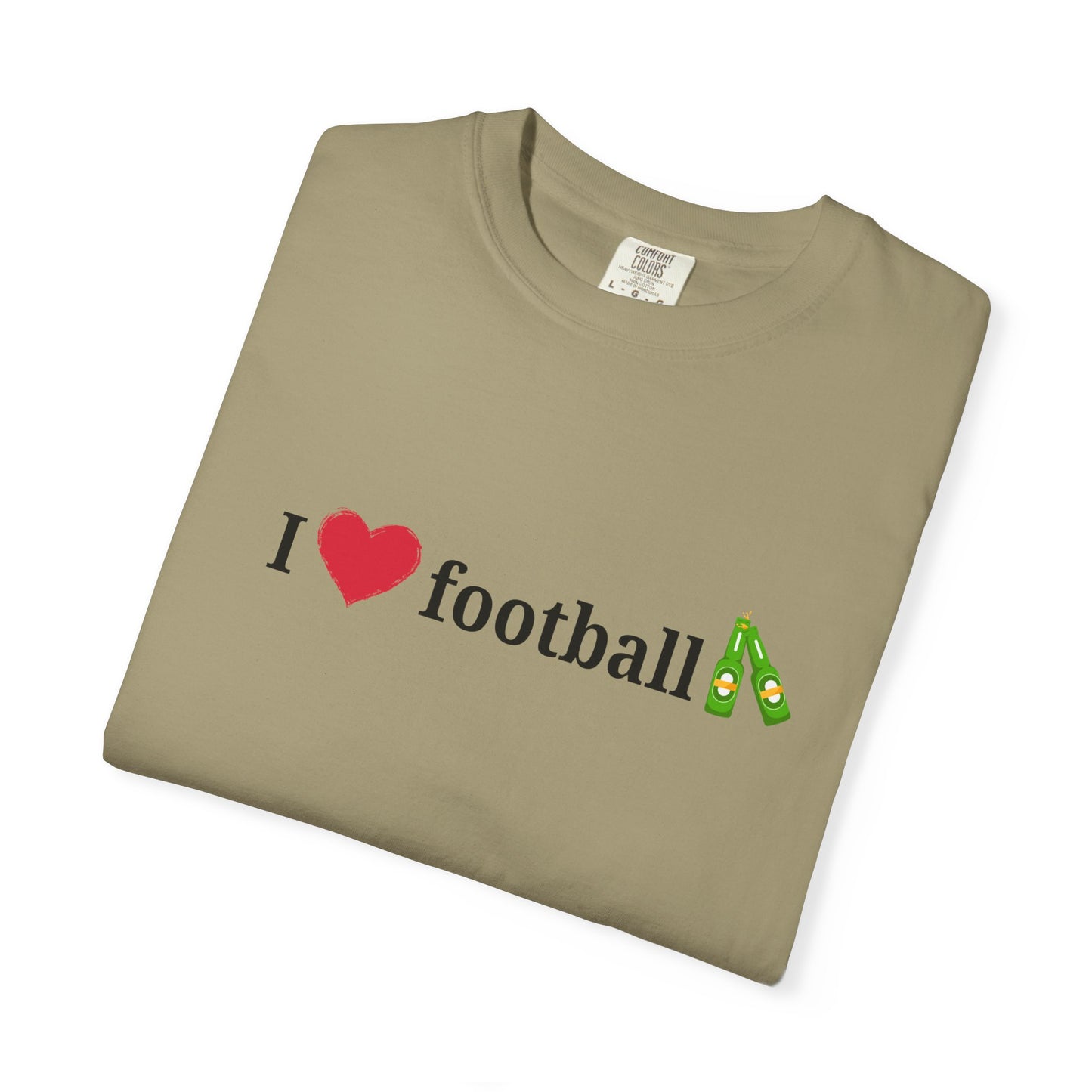 Unisex Football Love Tee - Casual Cotton T-Shirt, Gift for Sports Fans, Comfortable Daily Wear, Perfect for Game Days, Fun Summer Outfits