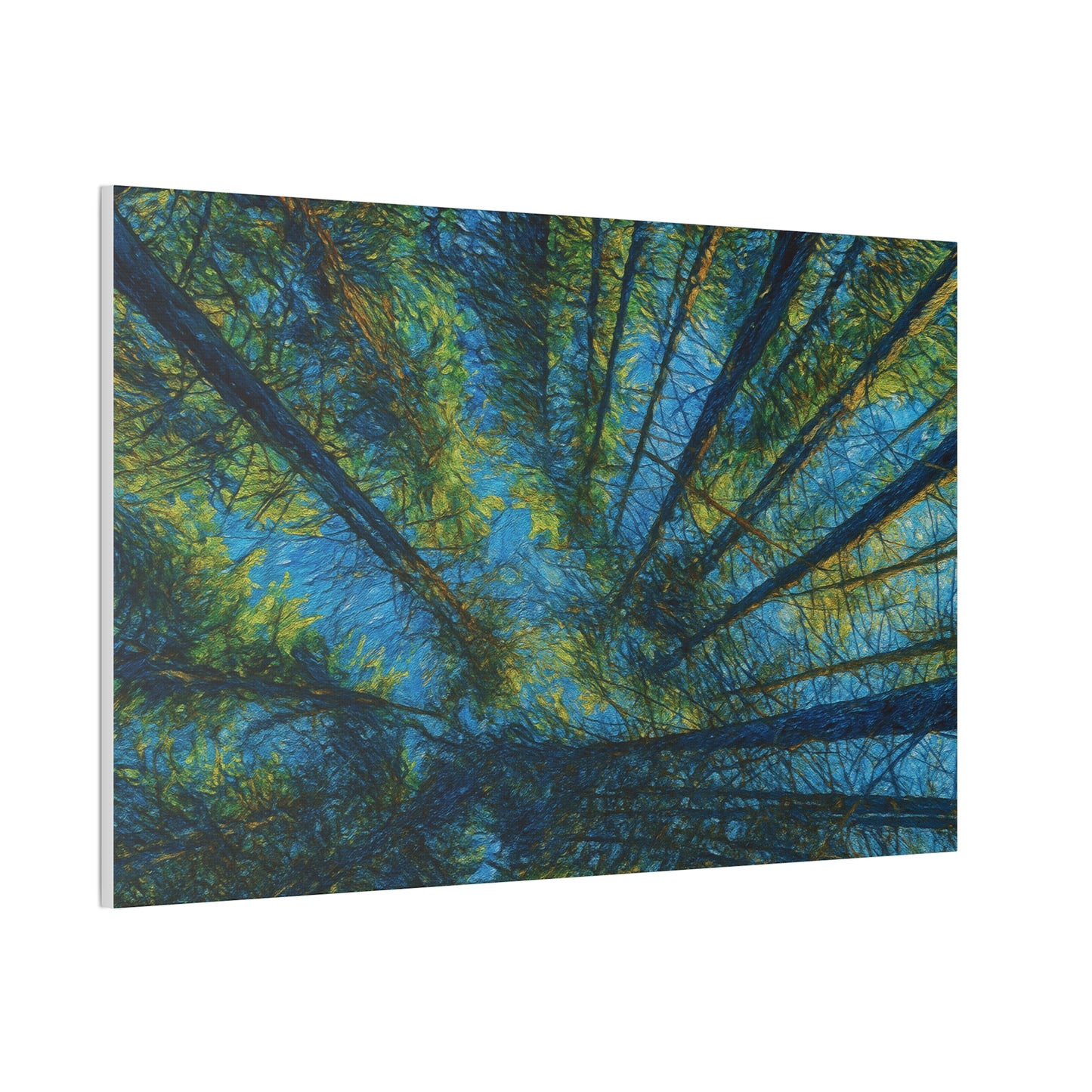 Canvas Wall Art, Forest Perspective Print, Nature Decor, Home & Office Art, Rustic Wall Hanging, Tree Art for Nature Lovers
