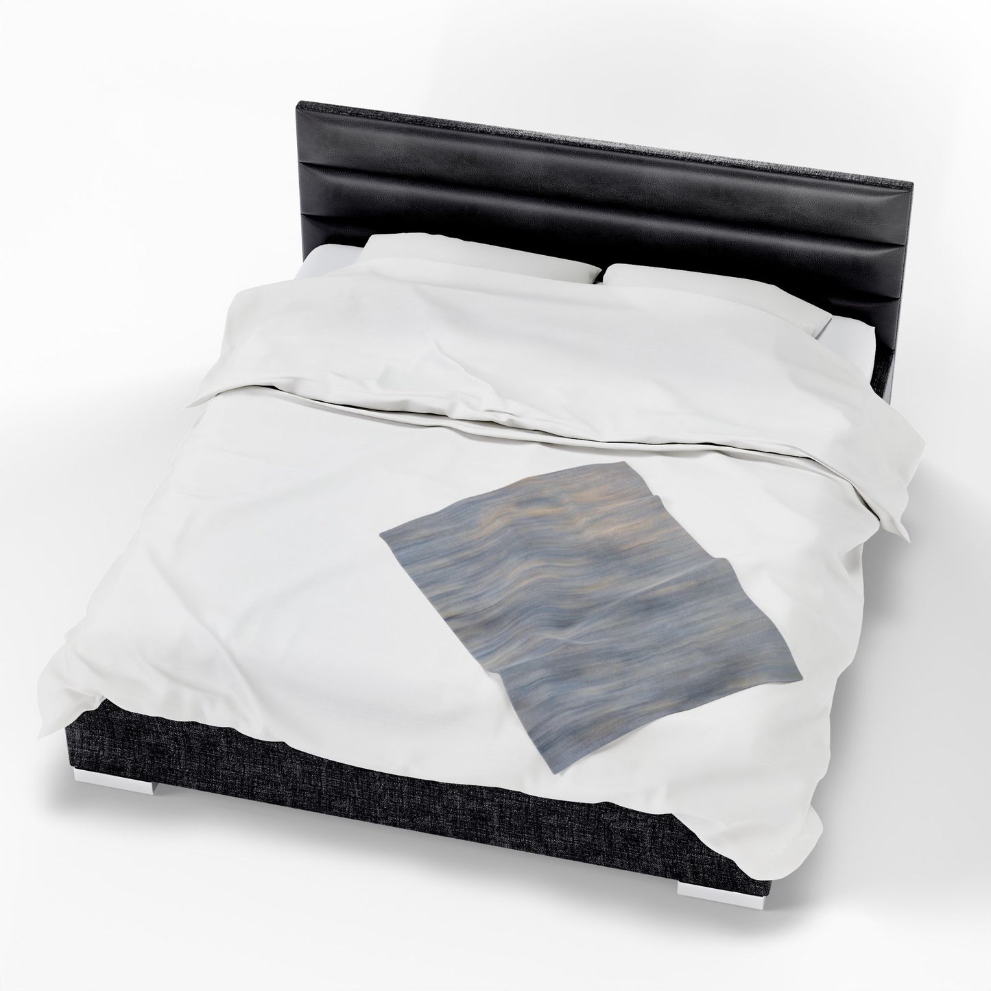Cozy Velveteen Plush Blanket - Soft Textured Throw for Relaxation & Comfort