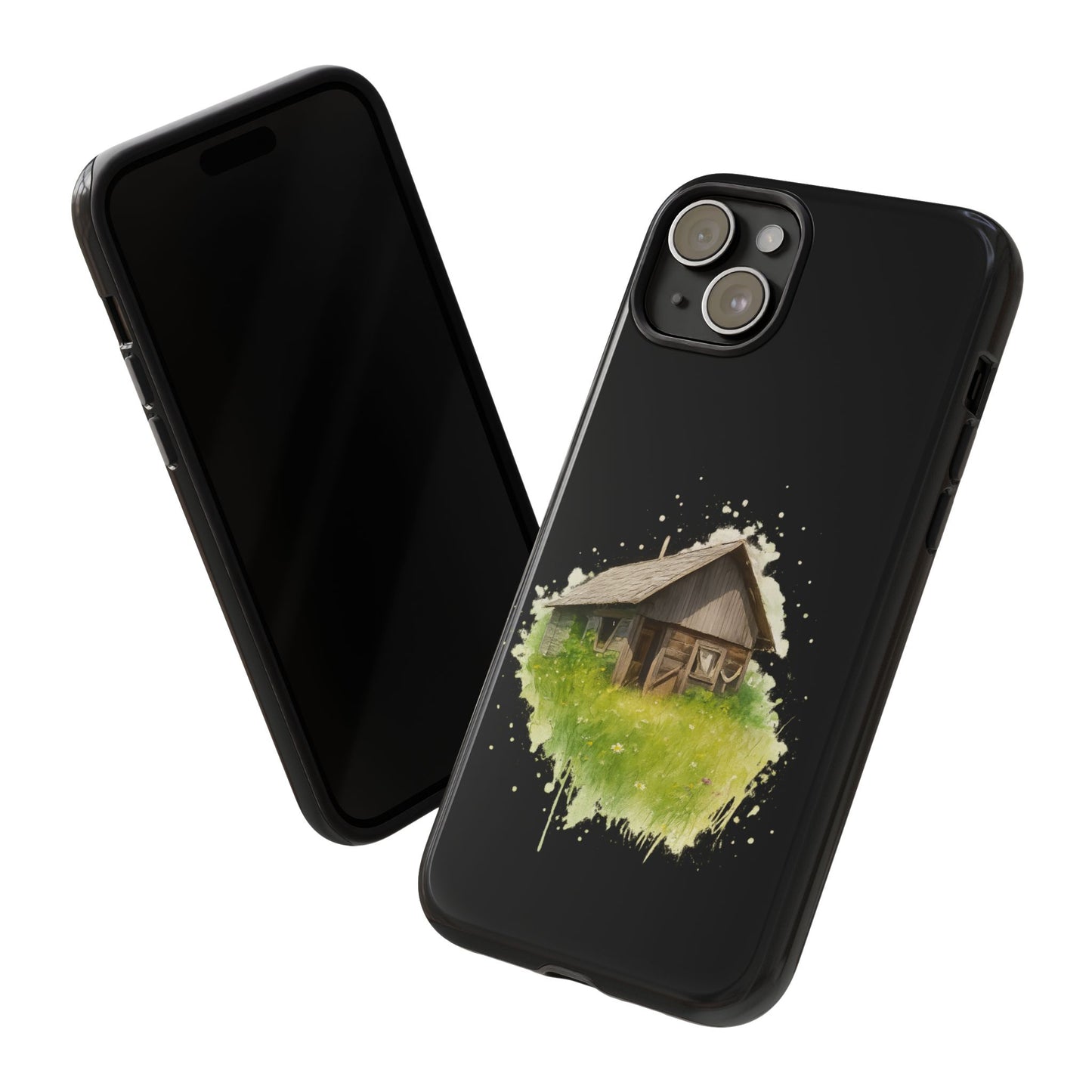 Rustic Farmhouse Phone Case, Cute Cottage Design, Tough Cases for Nature Lovers, Eco-Friendly Gift, Customizable Tech Accessories