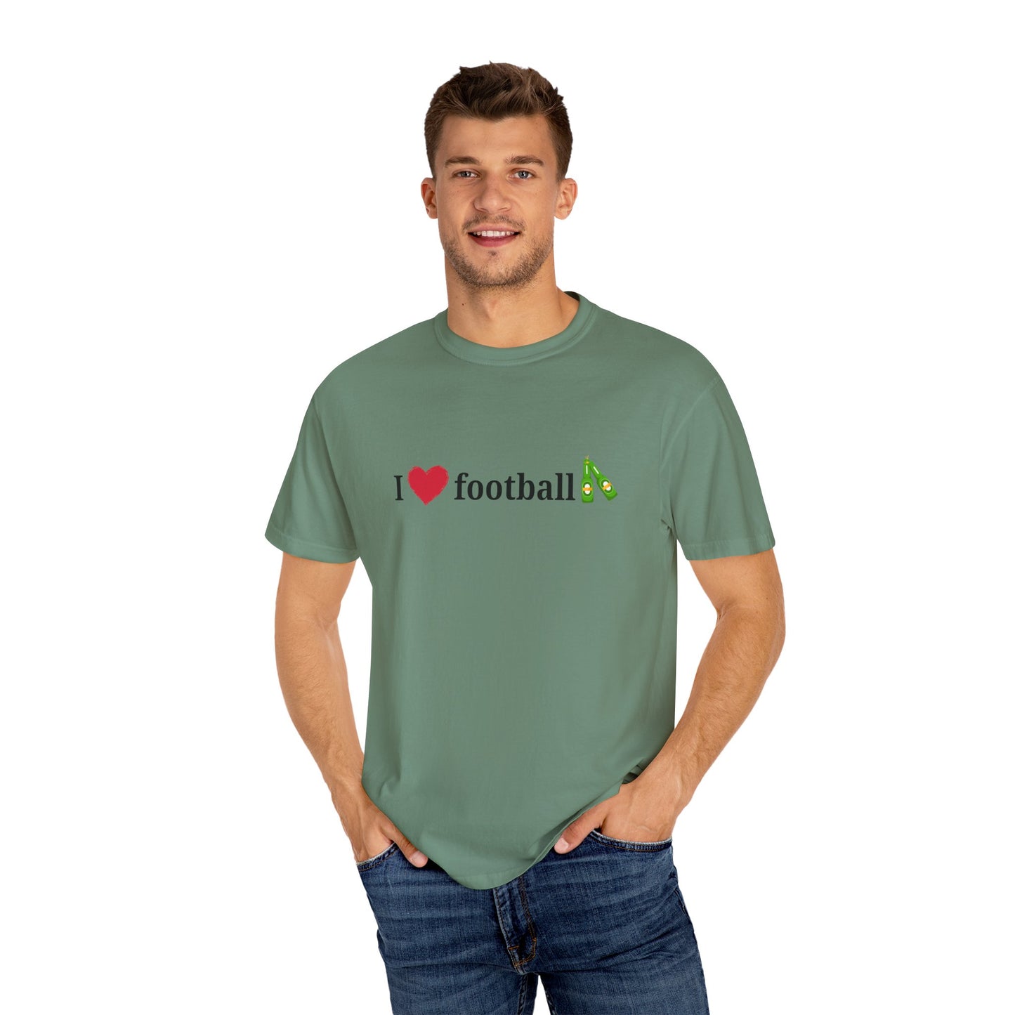 Unisex Football Love Tee - Casual Cotton T-Shirt, Gift for Sports Fans, Comfortable Daily Wear, Perfect for Game Days, Fun Summer Outfits