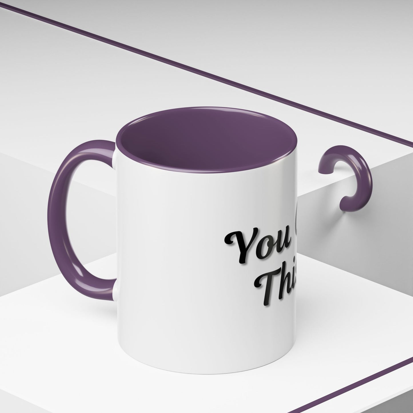 Inspirational Accent Coffee Mug - "You Got This!" - Perfect for Motivation & Gifts