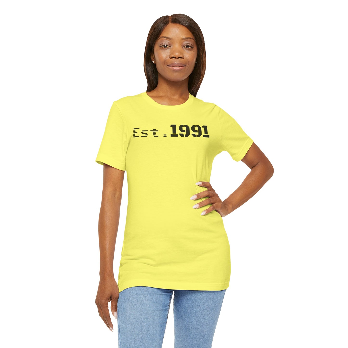 Established 1991 Unisex Jersey Tee | Vintage Anniversary Gift | Casual Wear, Birthday Shirt, Retro Style, Statement Tee, Gift for Him/Her