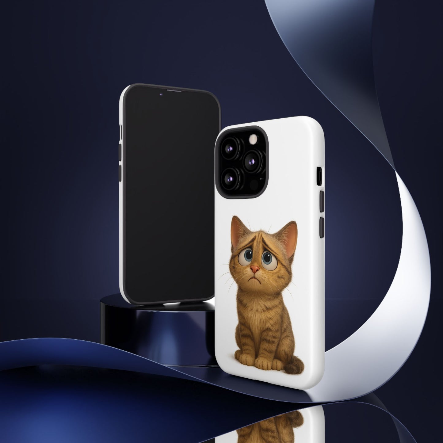 Cute Cat Phone Case, Funny Kitty Case, Animal Lover Gift, Cat Lover Accessory, Unique Cat Design Case, Pet Mom Gift