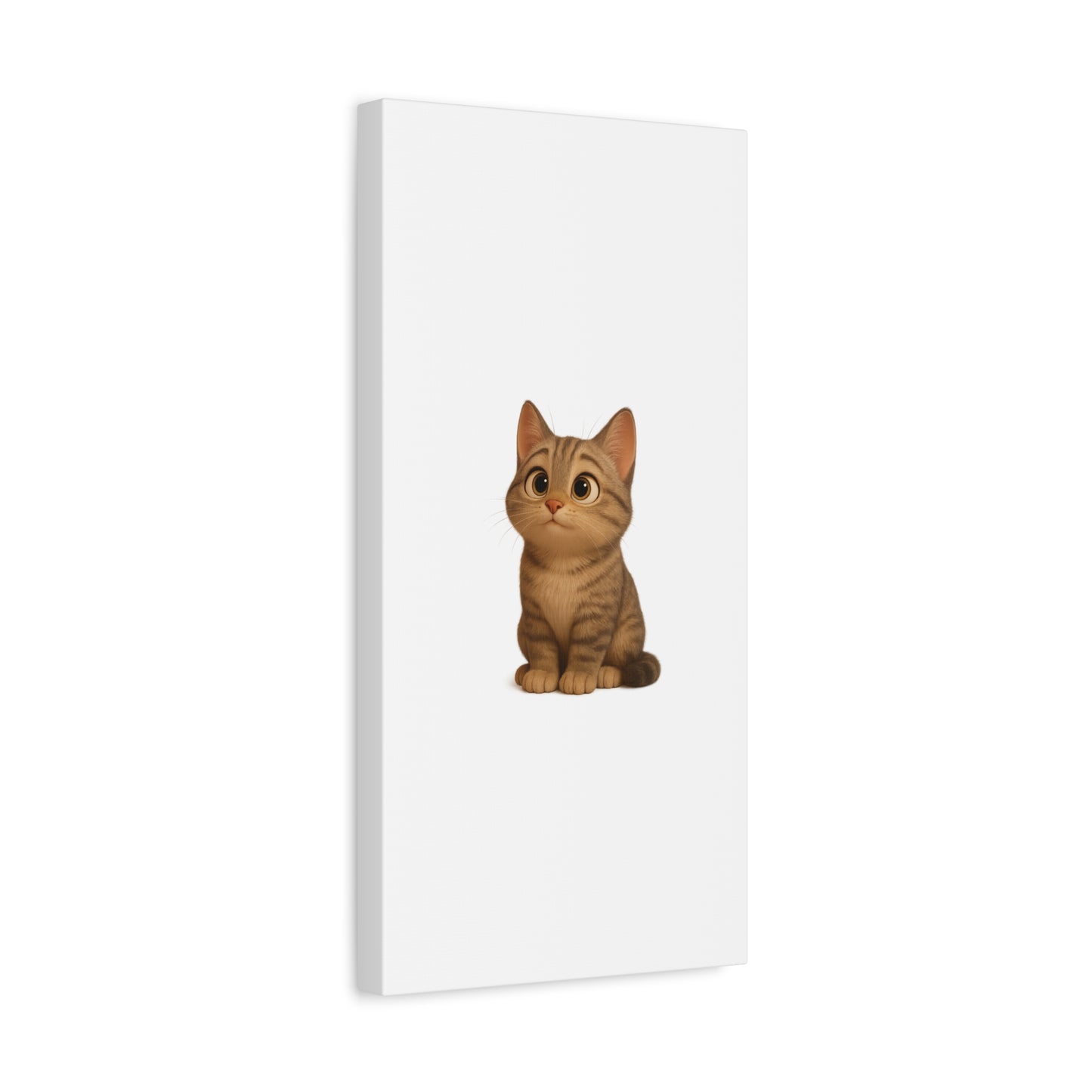Adorable Cat Canvas Art, Cute Cat Wall Decor, Pet Lover Gift, Nursery Wall Art, Animal Print, Modern Home Decor