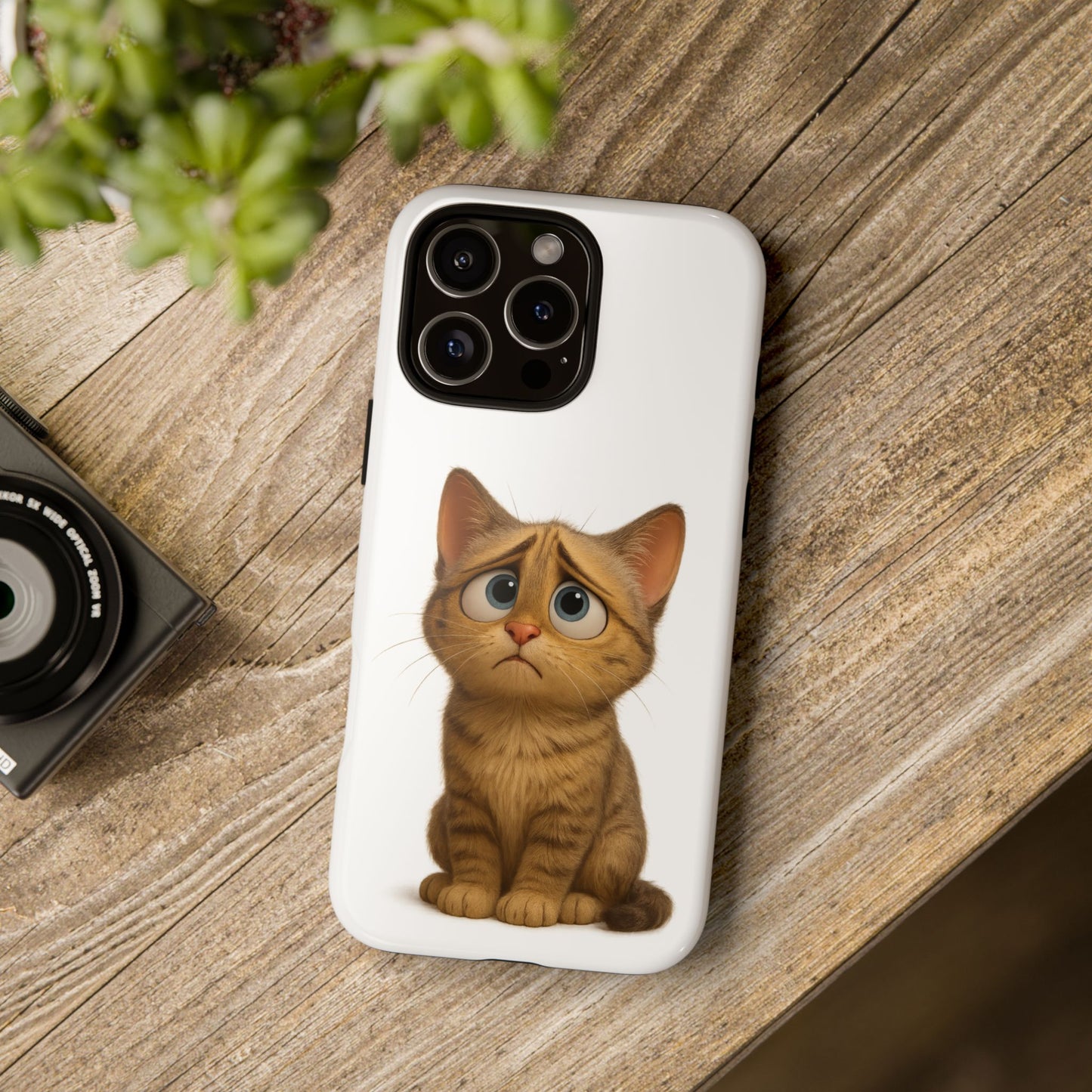 Cute Cat Phone Case, Funny Kitty Case, Animal Lover Gift, Cat Lover Accessory, Unique Cat Design Case, Pet Mom Gift