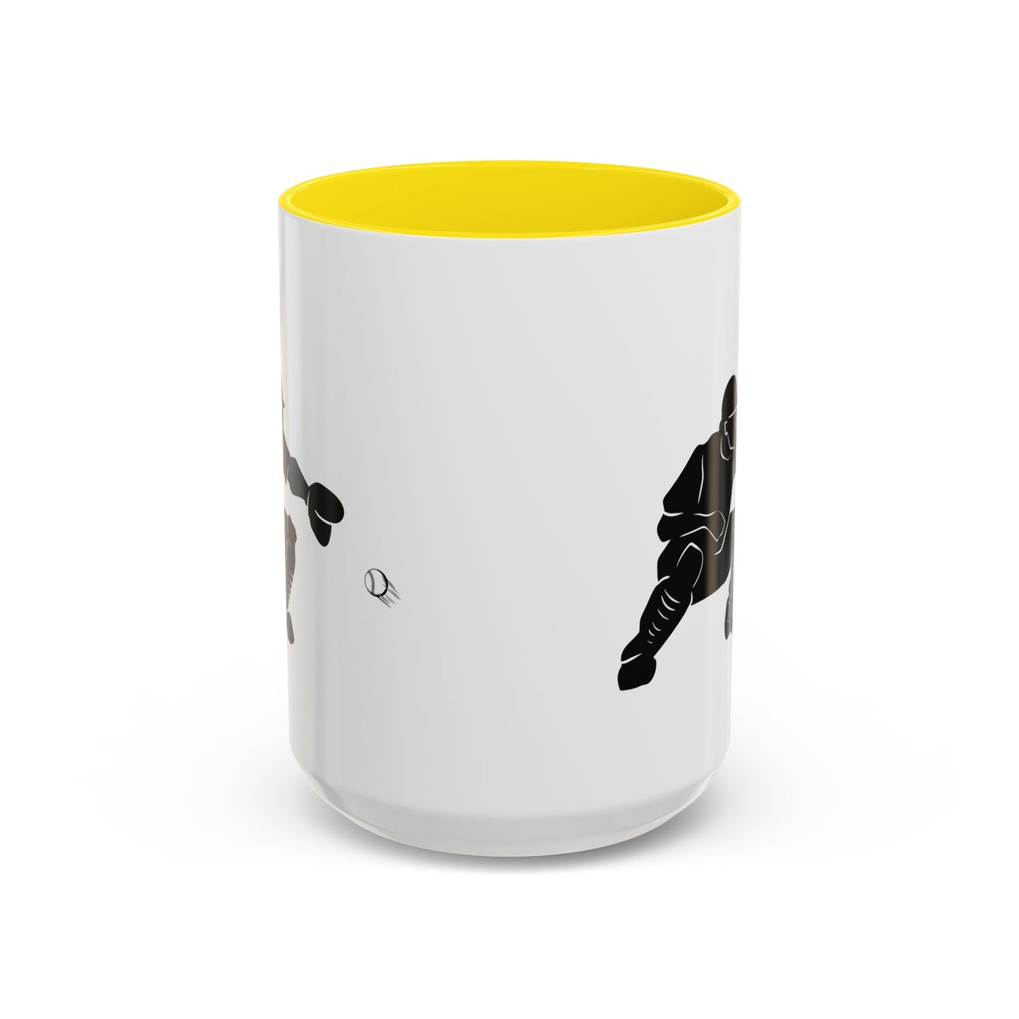 Baseball Catcher Coffee Mug, Sports Gift for Coaches, Black Accent Mug for Fans, Perfect for Birthdays & Celebrations, Unique Cup