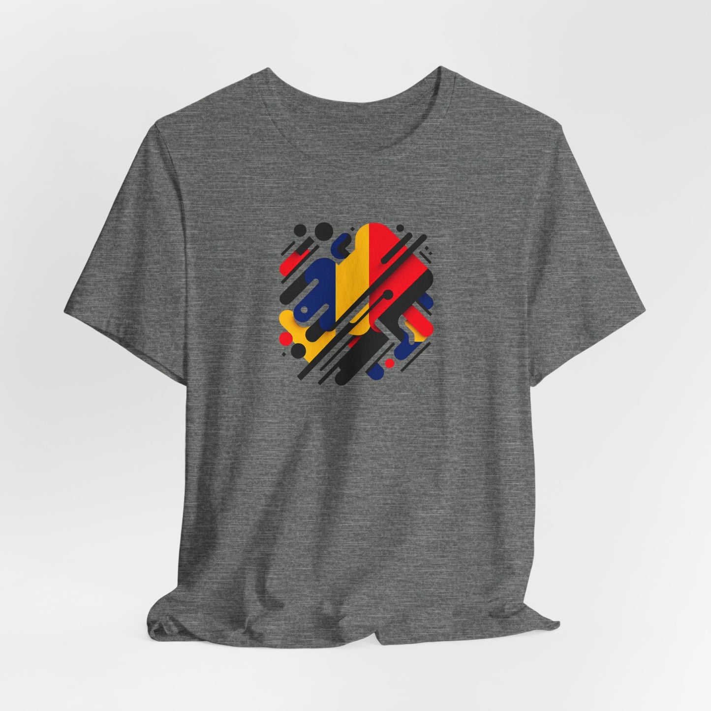 Artistic Heart Unisex Jersey Tee - Vibrant Graphic Tee, Casual Wear, Gift for Art Lovers, Birthday Surprise, Everyday Comfort