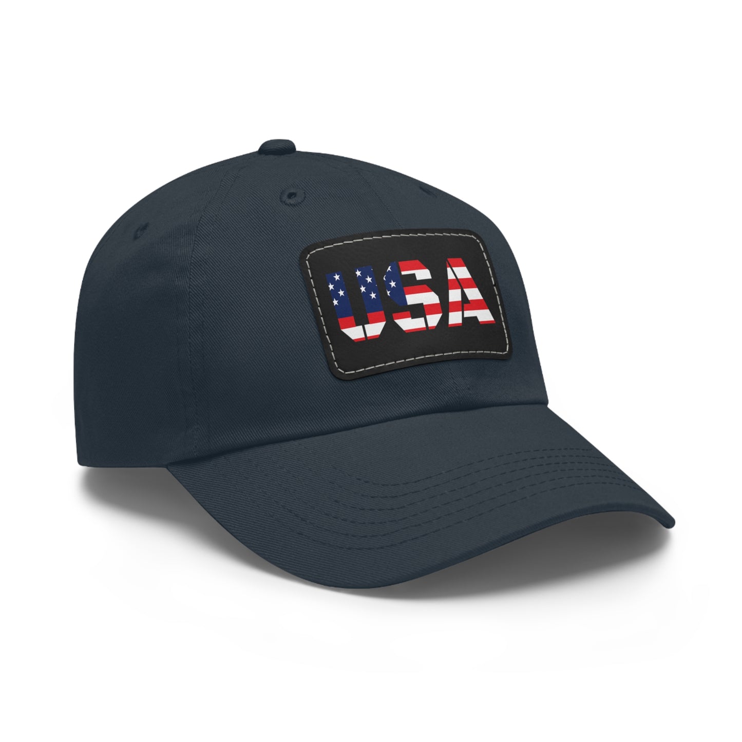 Dad Hat with USA Leather Patch