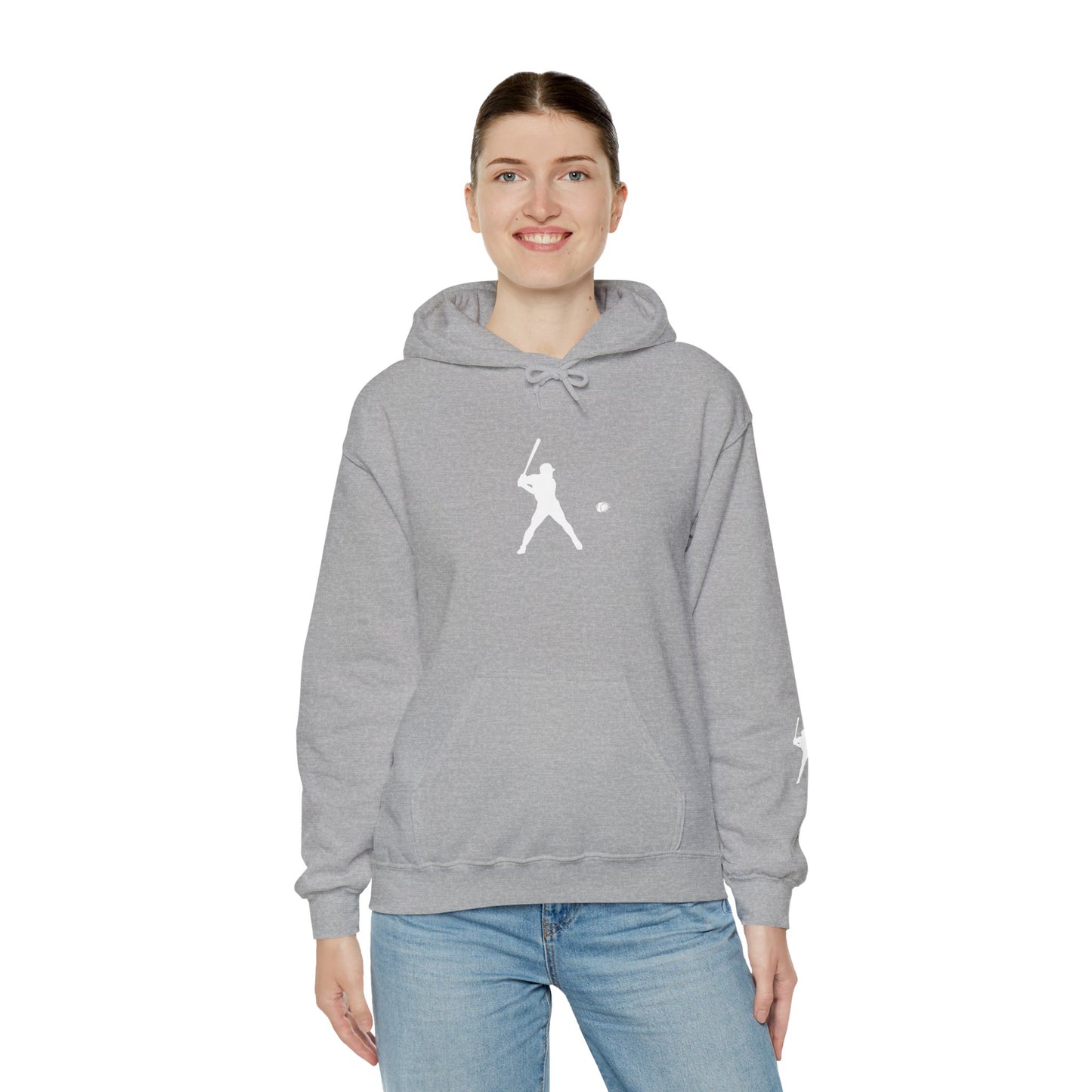 Sporty Unisex Baseball Hooded Sweatshirt, Casual Hoodie for Athletes, Perfect for Gifts, Comfy Streetwear, Ideal for Sports Events, Personal Use