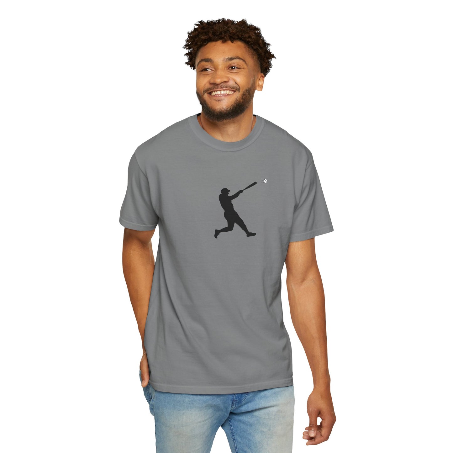 Sporty Garment-Dyed T-Shirt for Baseball Lovers, Casual Tee, Unisex Sports Shirt, Perfect Gift for Athletes, Outdoor Activities