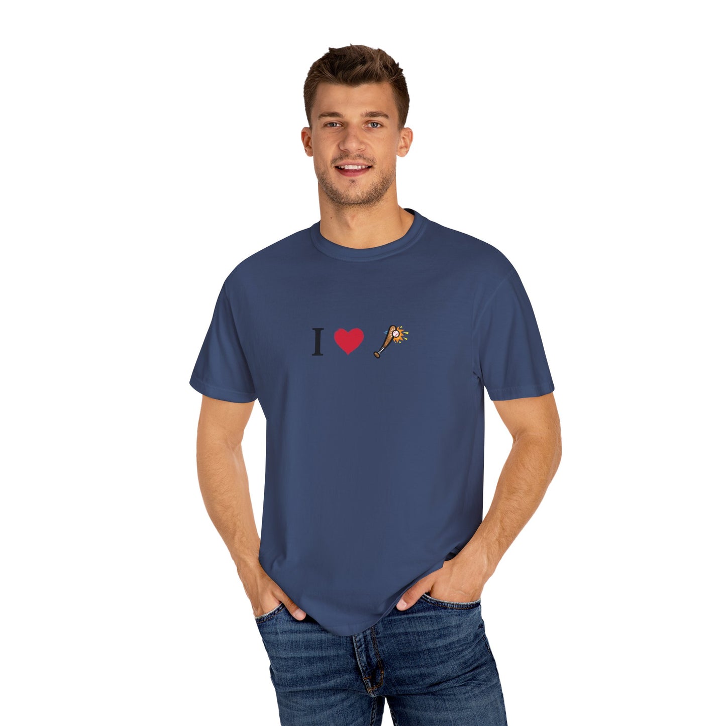I Love Baseball Unisex Tee, Gift for Couples, Cute Matching T-Shirts, Casual Everyday Wear, Anniversary Present, Love Shirt
