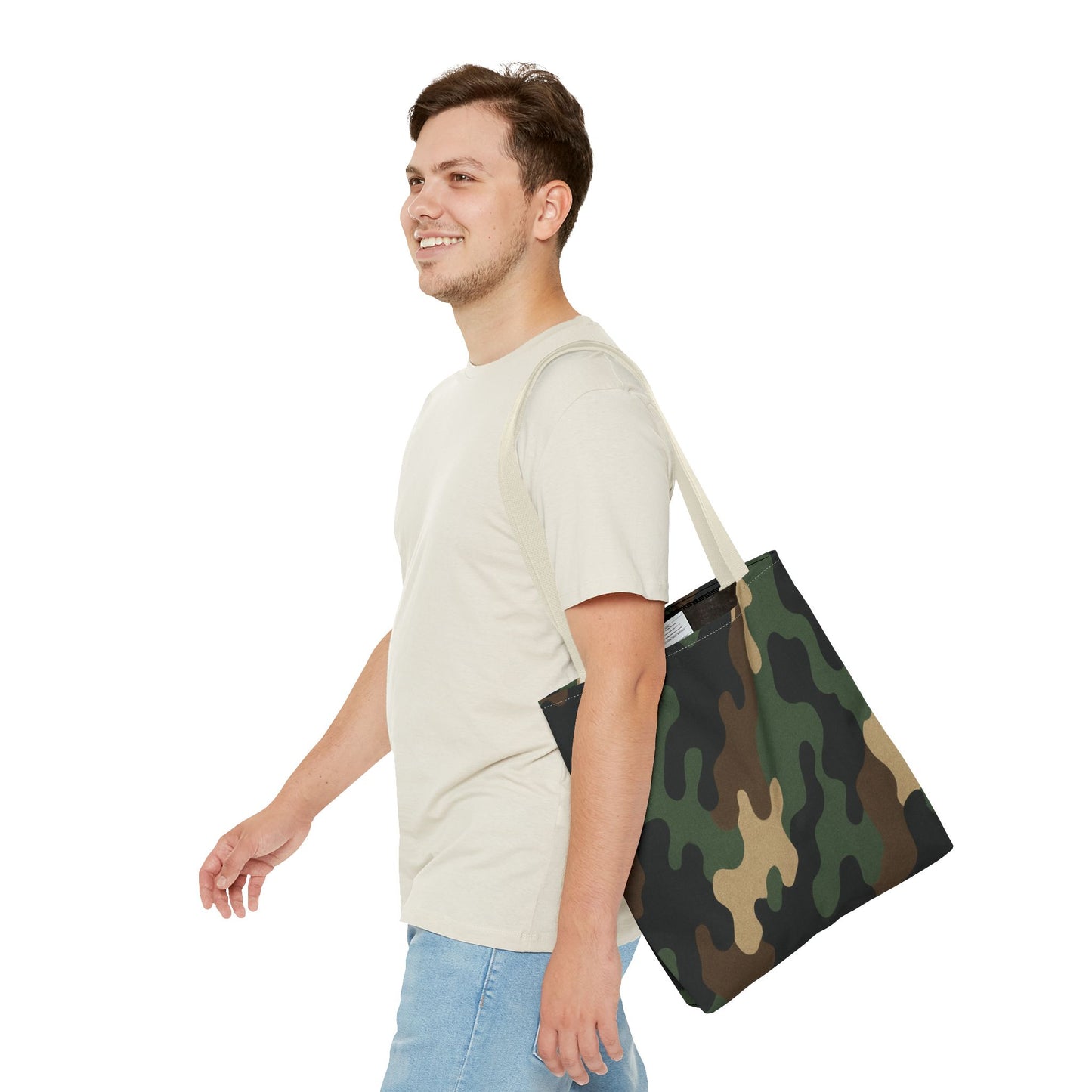 Stylish Camouflage Tote Bag, Reusable Shopping Bag, Beach Tote, Casual Carry-All, Gift for Him or Her