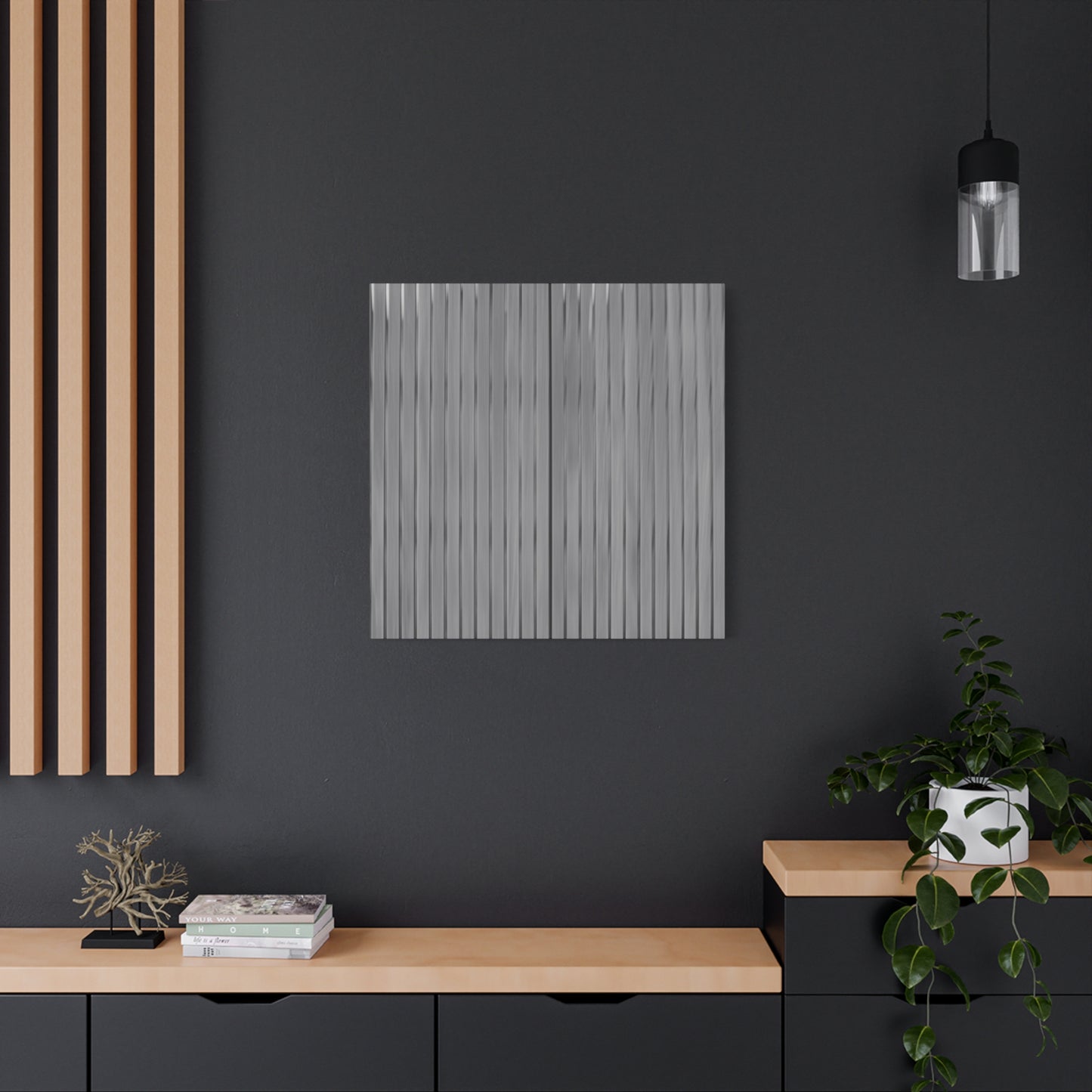 Modern Striped Canvas Art - 1.25" Stretched Wall Decor