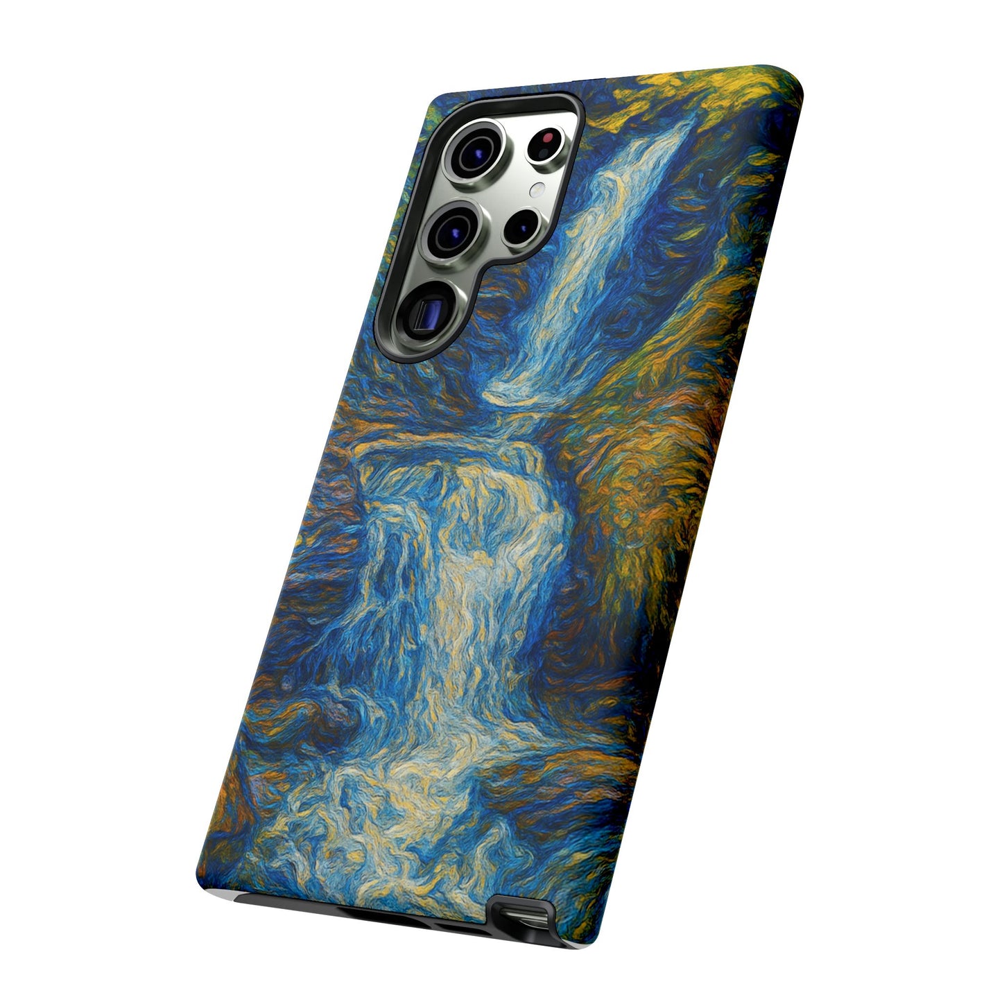 Artistic Phone Case - Waterfall Design, Unique Gift, Phone Accessory, Nature Lover, Original Artwork