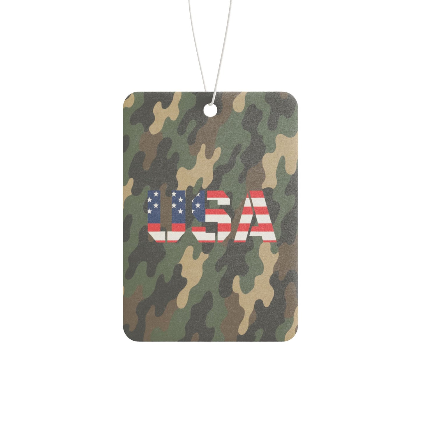 USA Camouflage Car Air Freshener, Military Style Air Freshener, Camo Air Freshener, Gift for Veterans, Patriotic Car Accessory